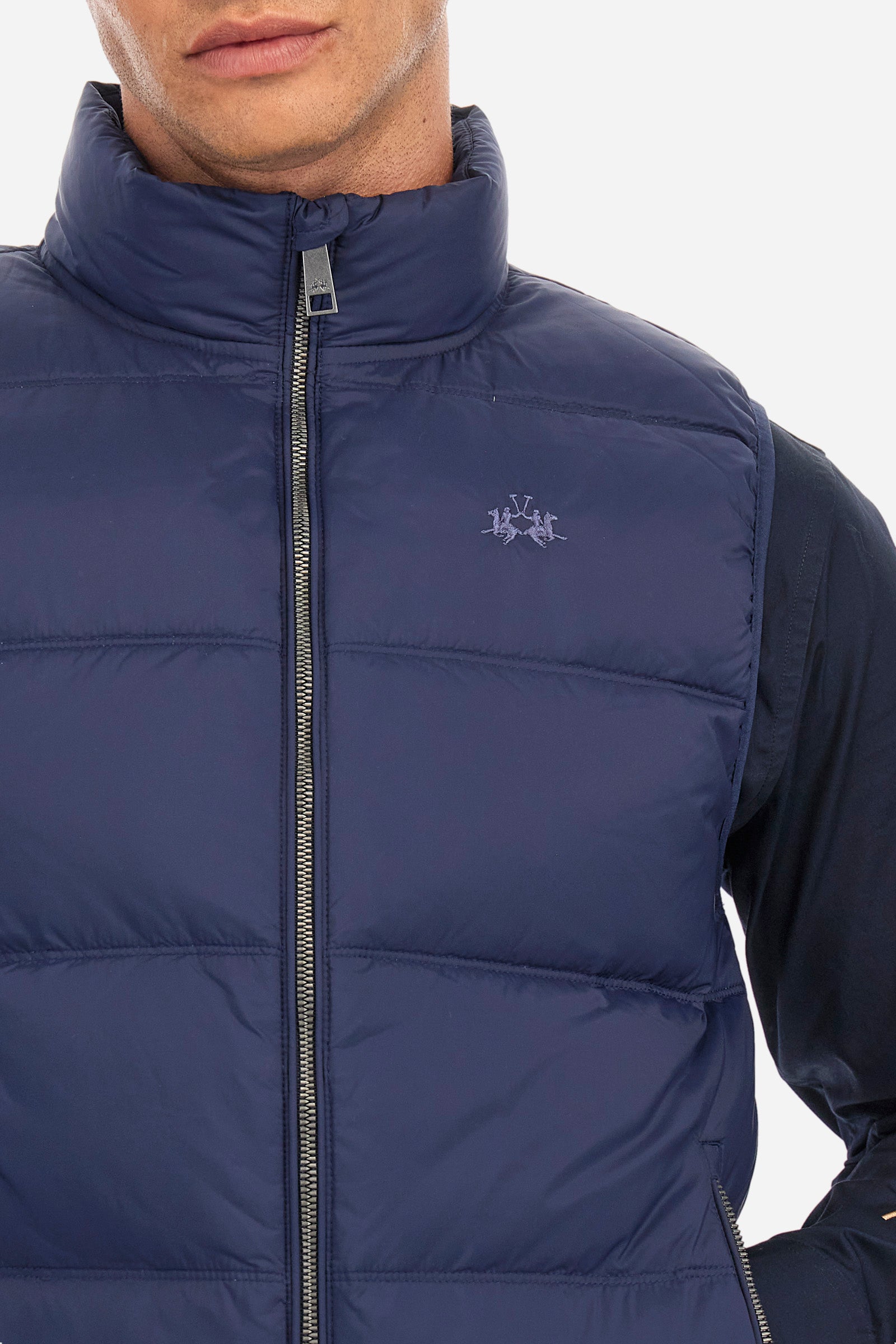 Gilet regular fit in tessuto sintetico - Zipactonal