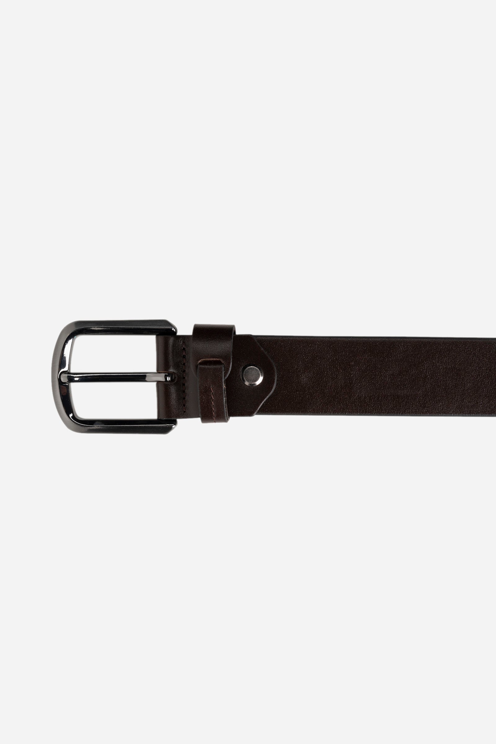 Men's belt in shiny leather