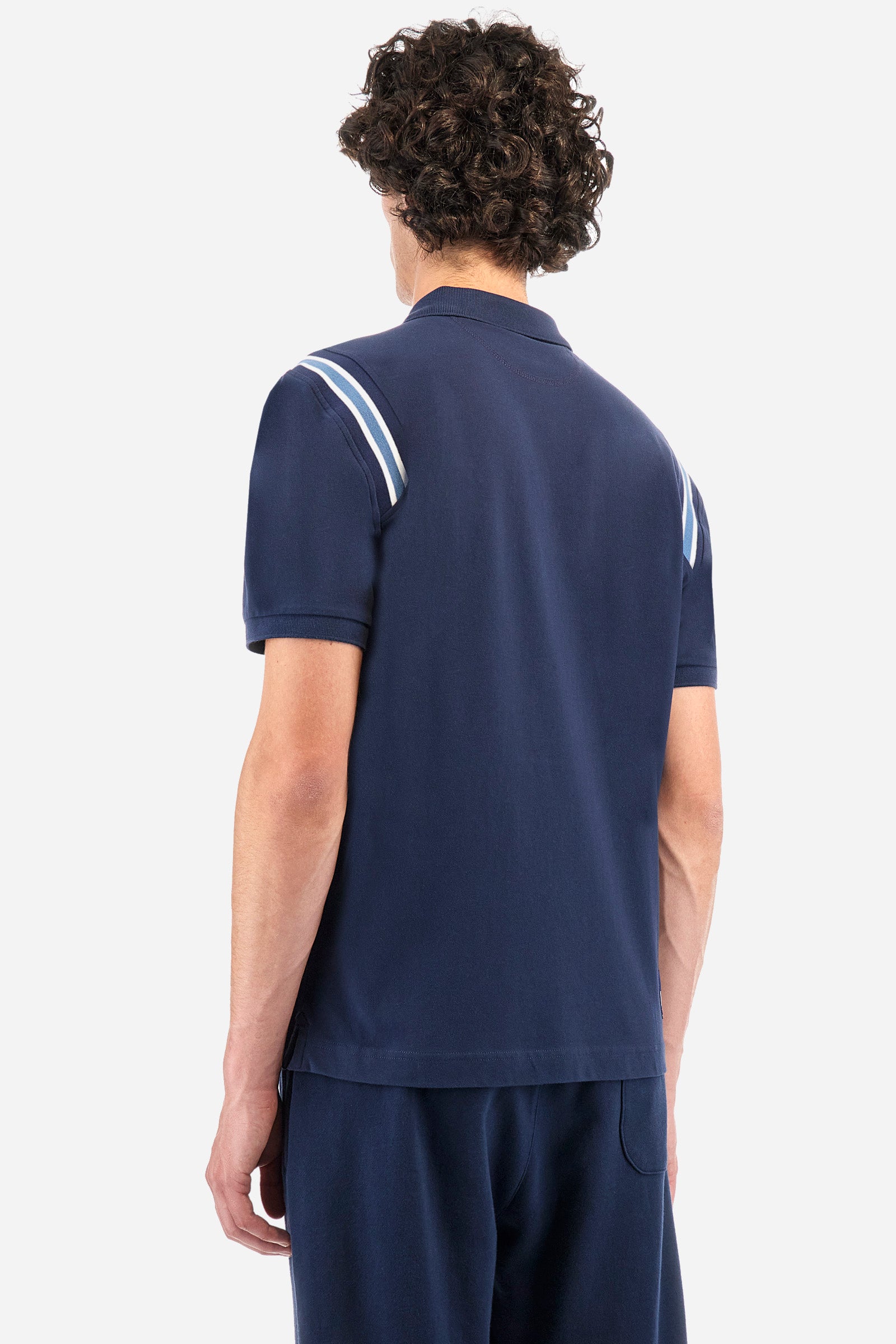 Regular fit polo shirt in stretch cotton - Zaccheus