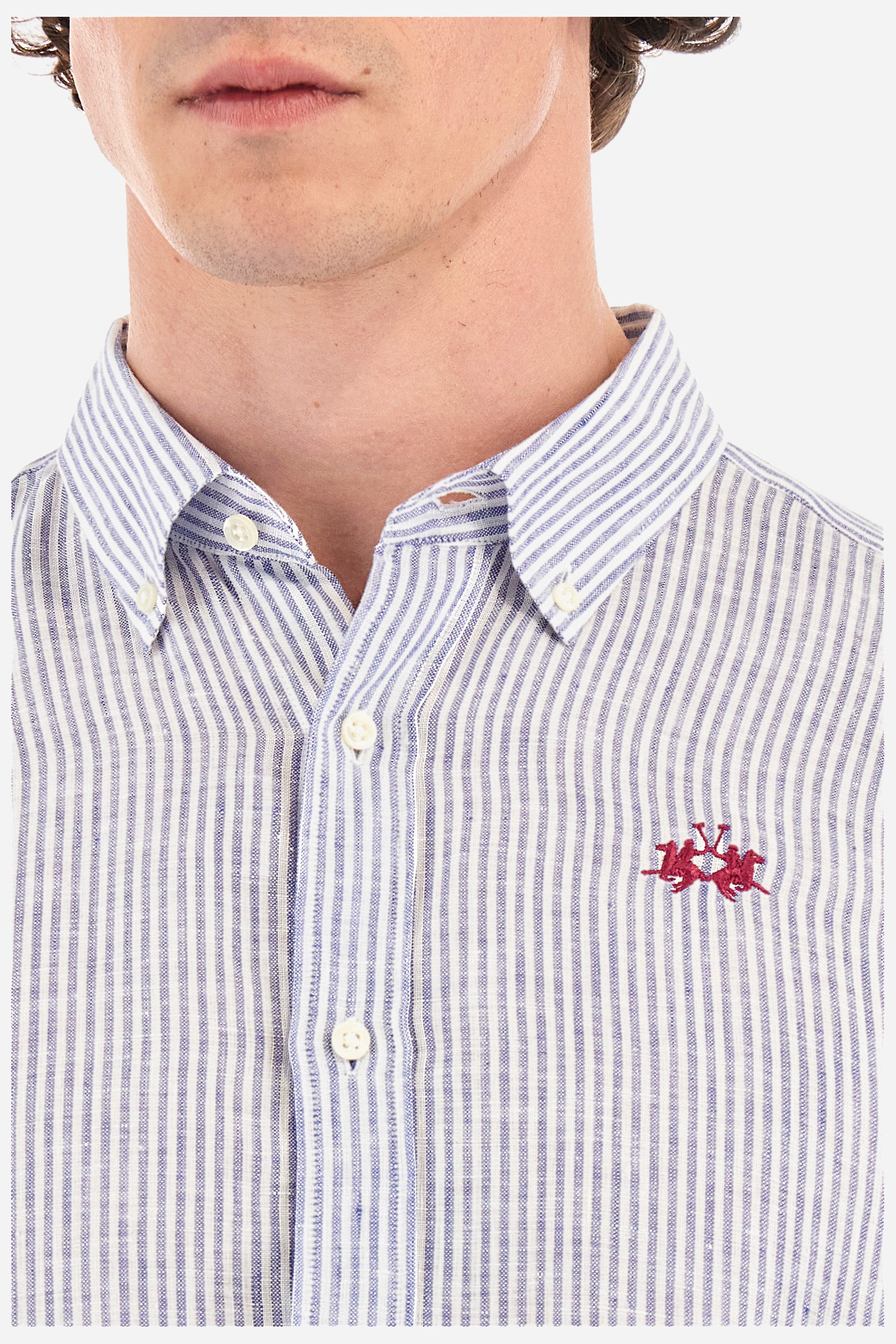 Hemd aus Baumwolle mit Streifenprint - Rodolfo