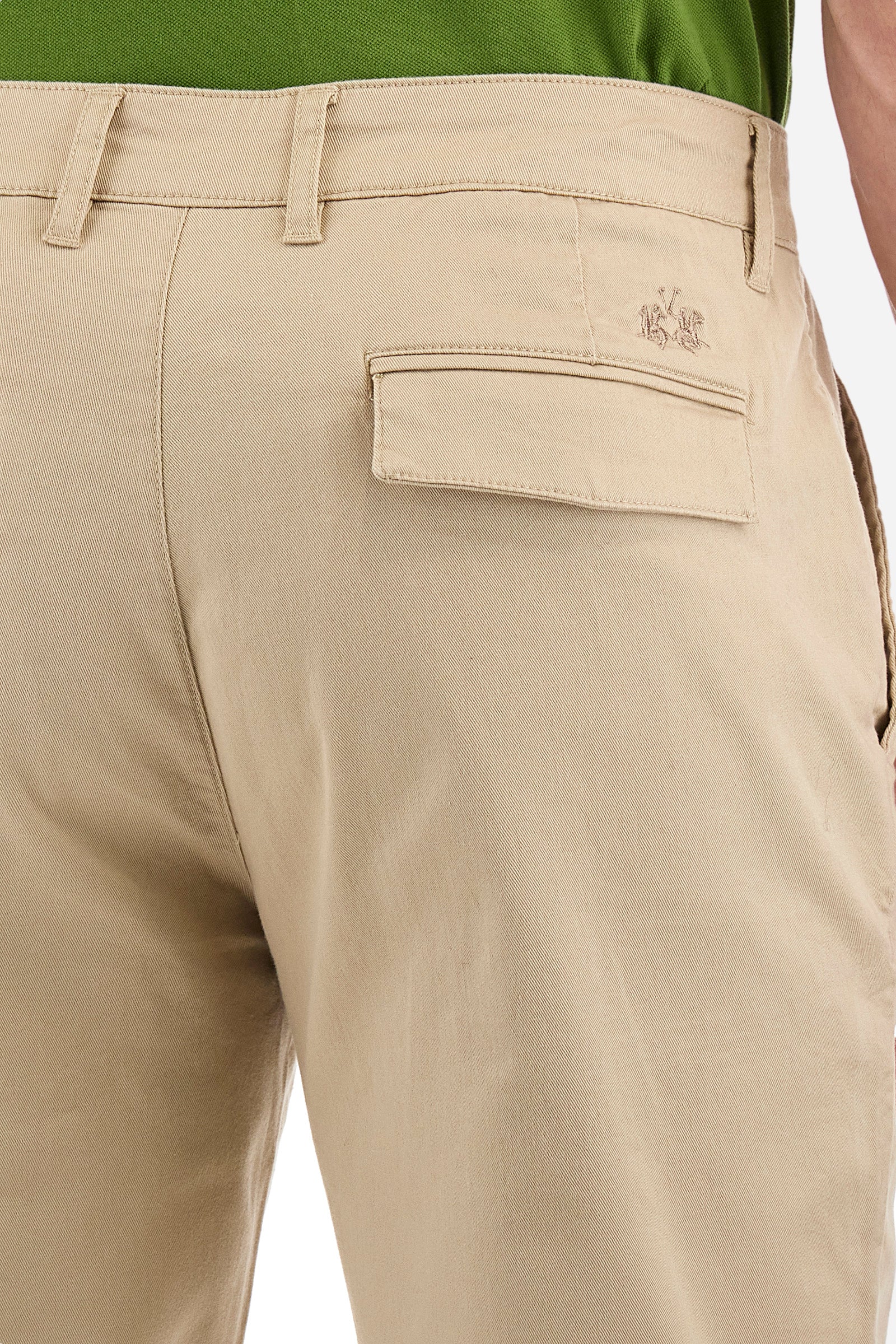 Pantalone chino regular fit in cotone elasticizzato - Siard