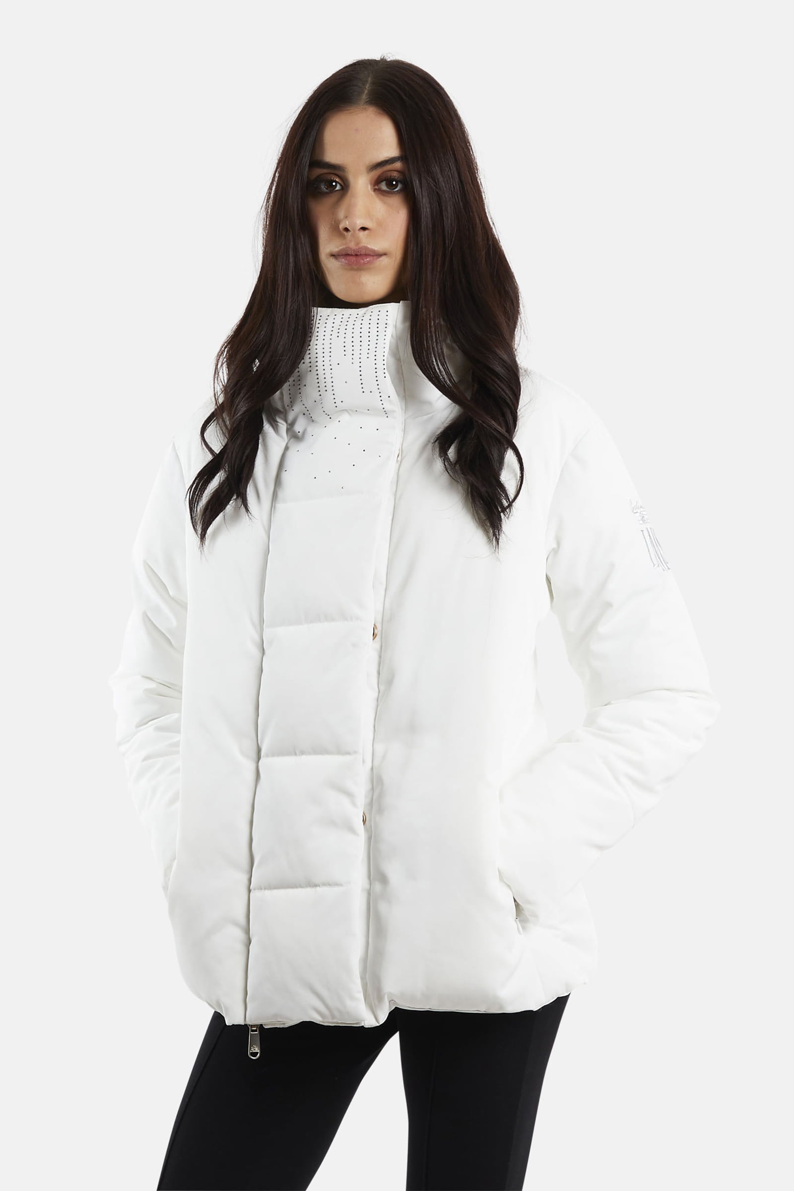 Regular-fit padded synthetic jacket