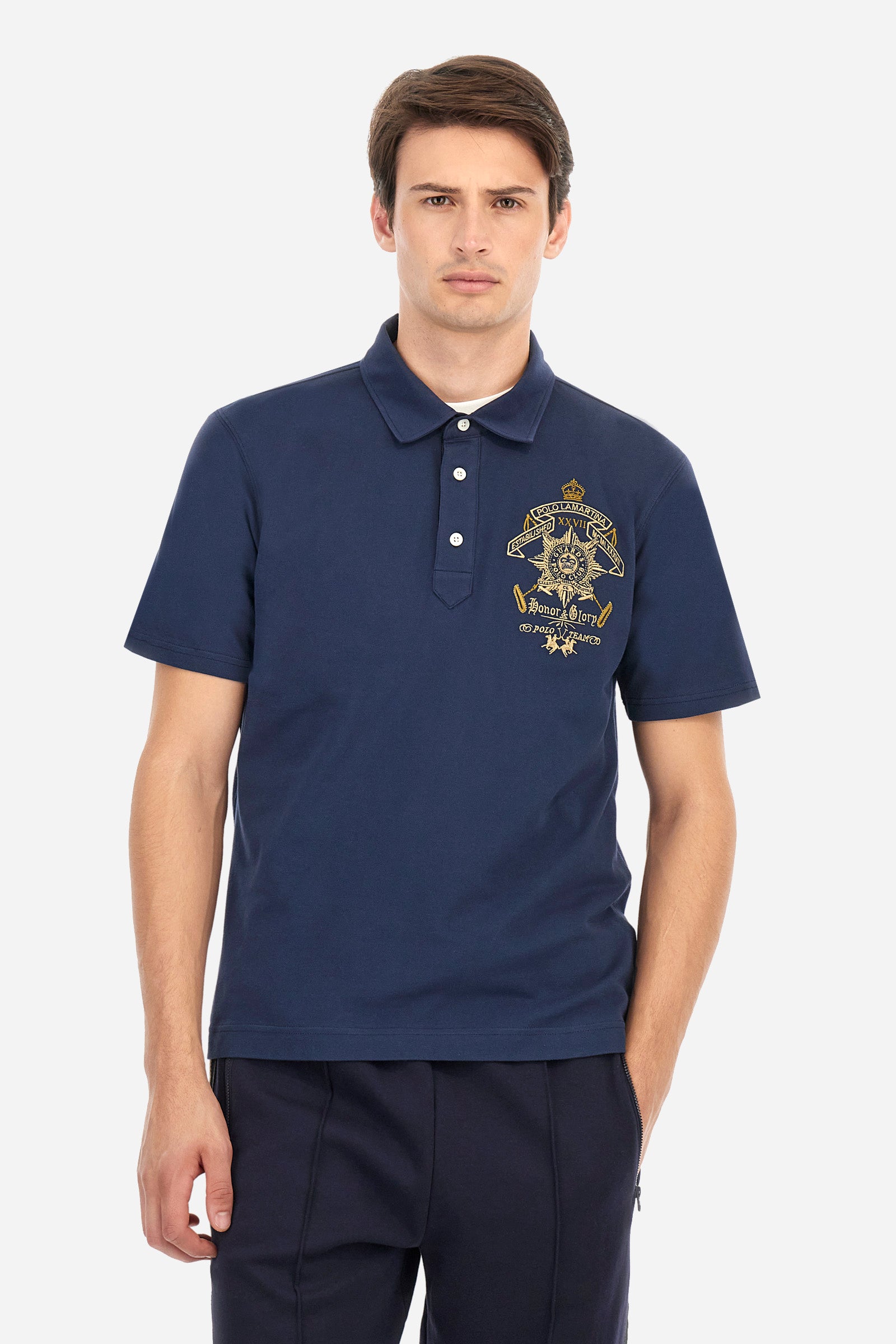 Guards polo in elasticated cotton with a regular fit - Abelardo