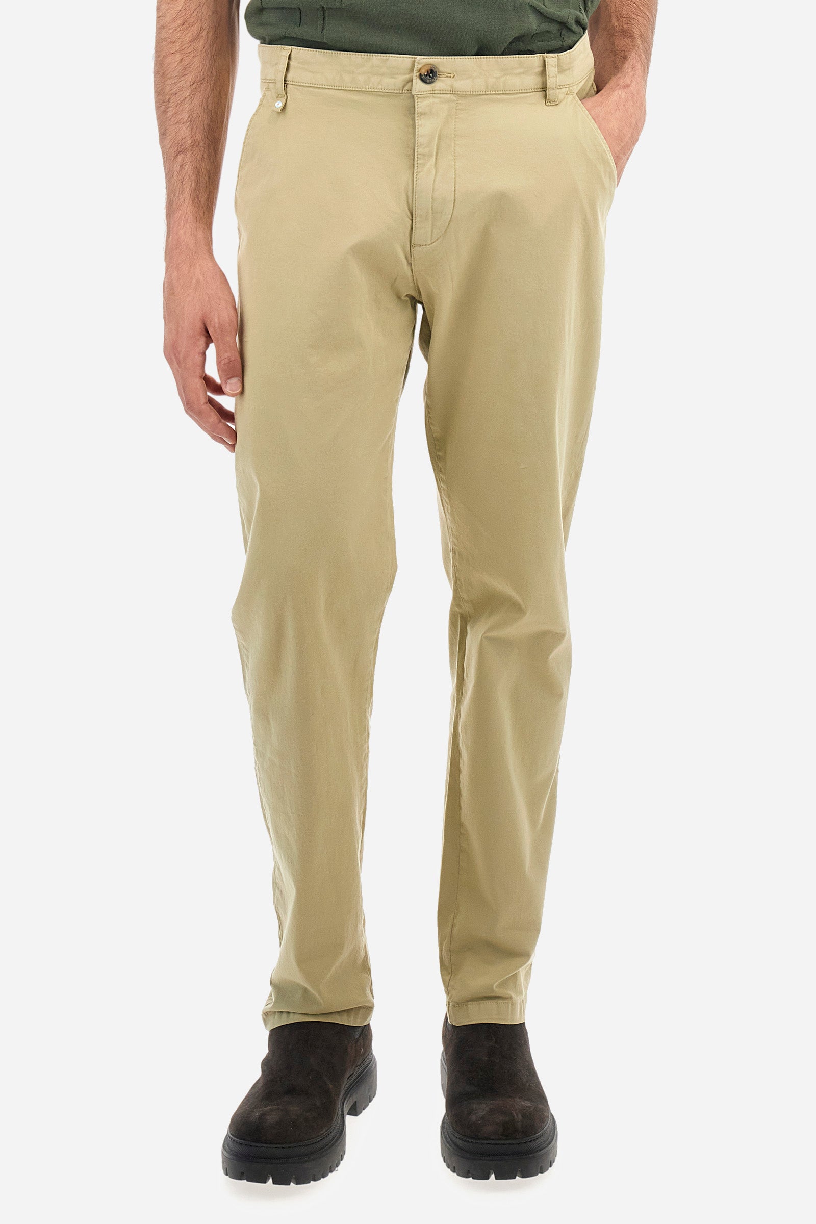 Pantalone chino in cotone elasticizzato regular fit - Siard