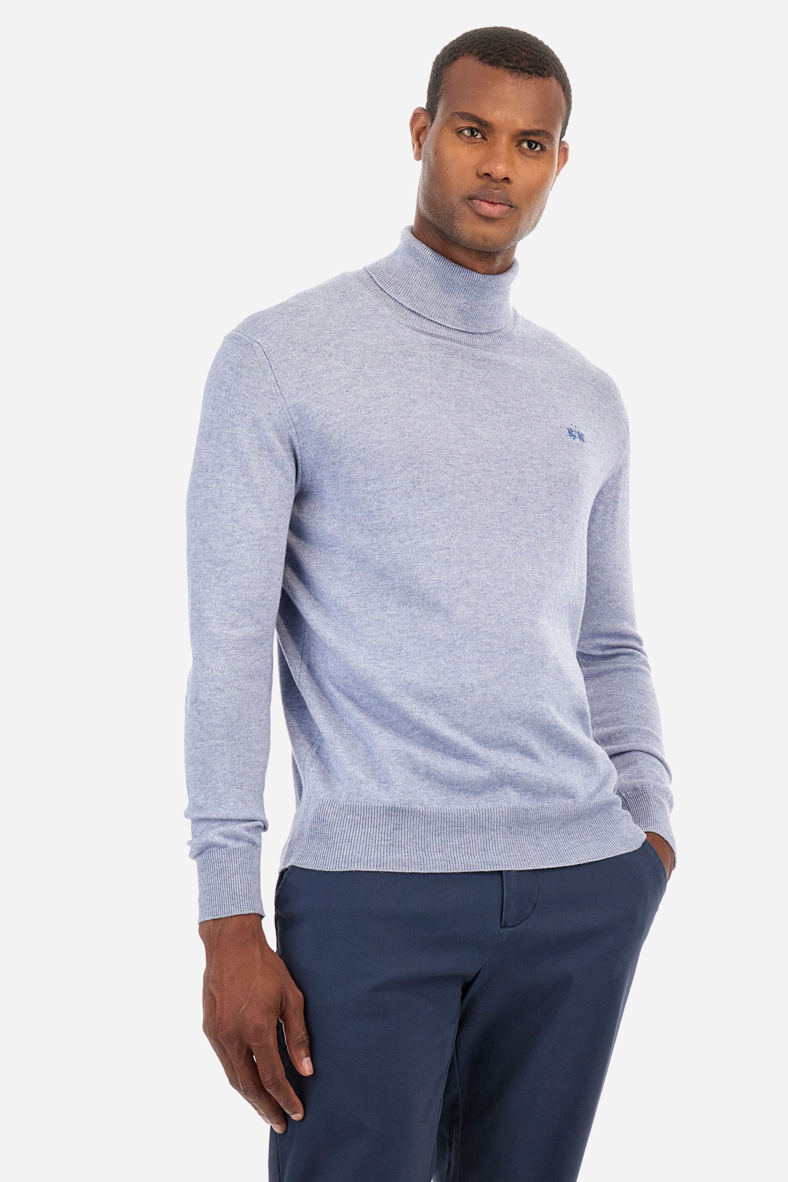 Regular fit pullover in cotton and wool - Zayle