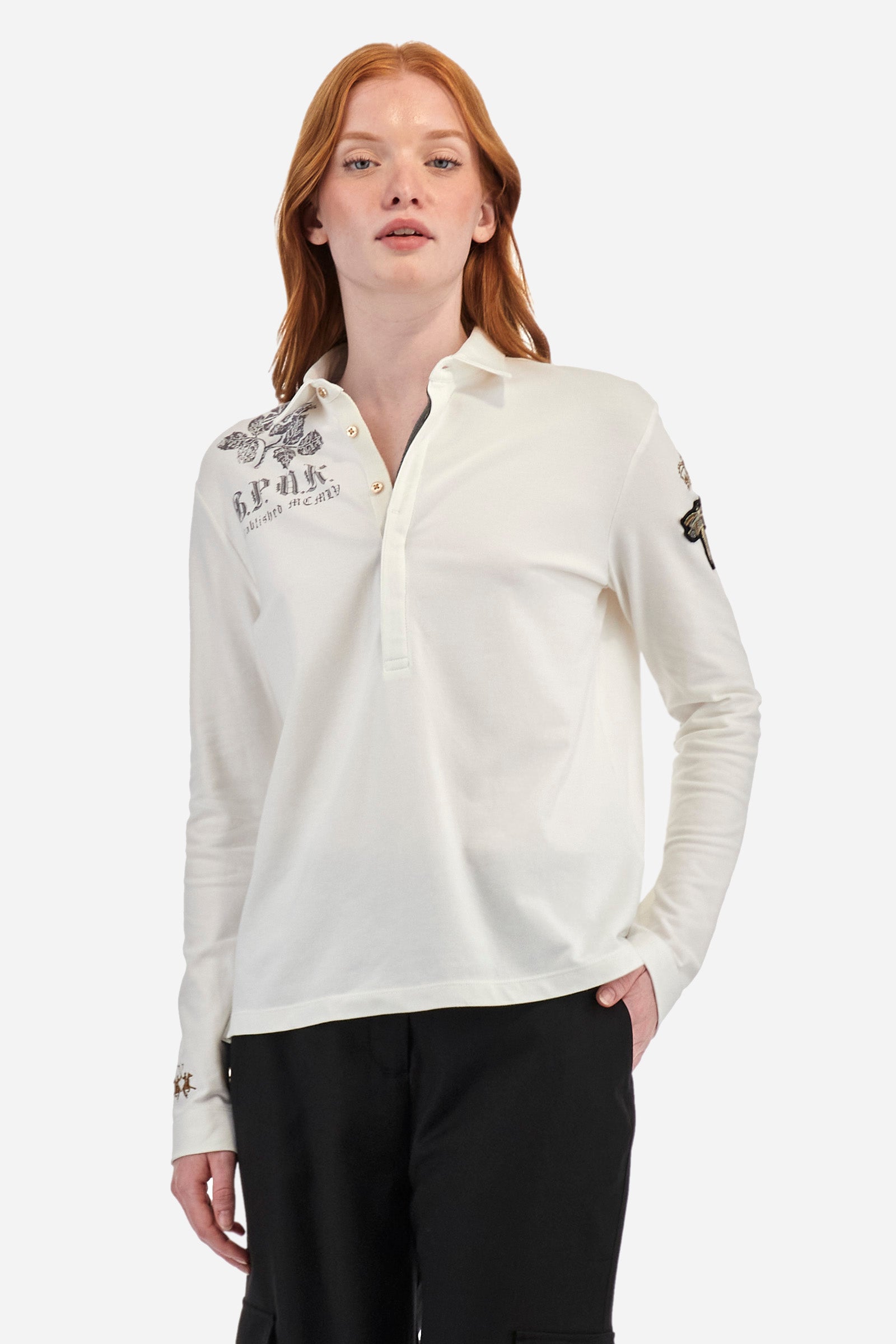 Polo coupe classique en coton stretch - Zada