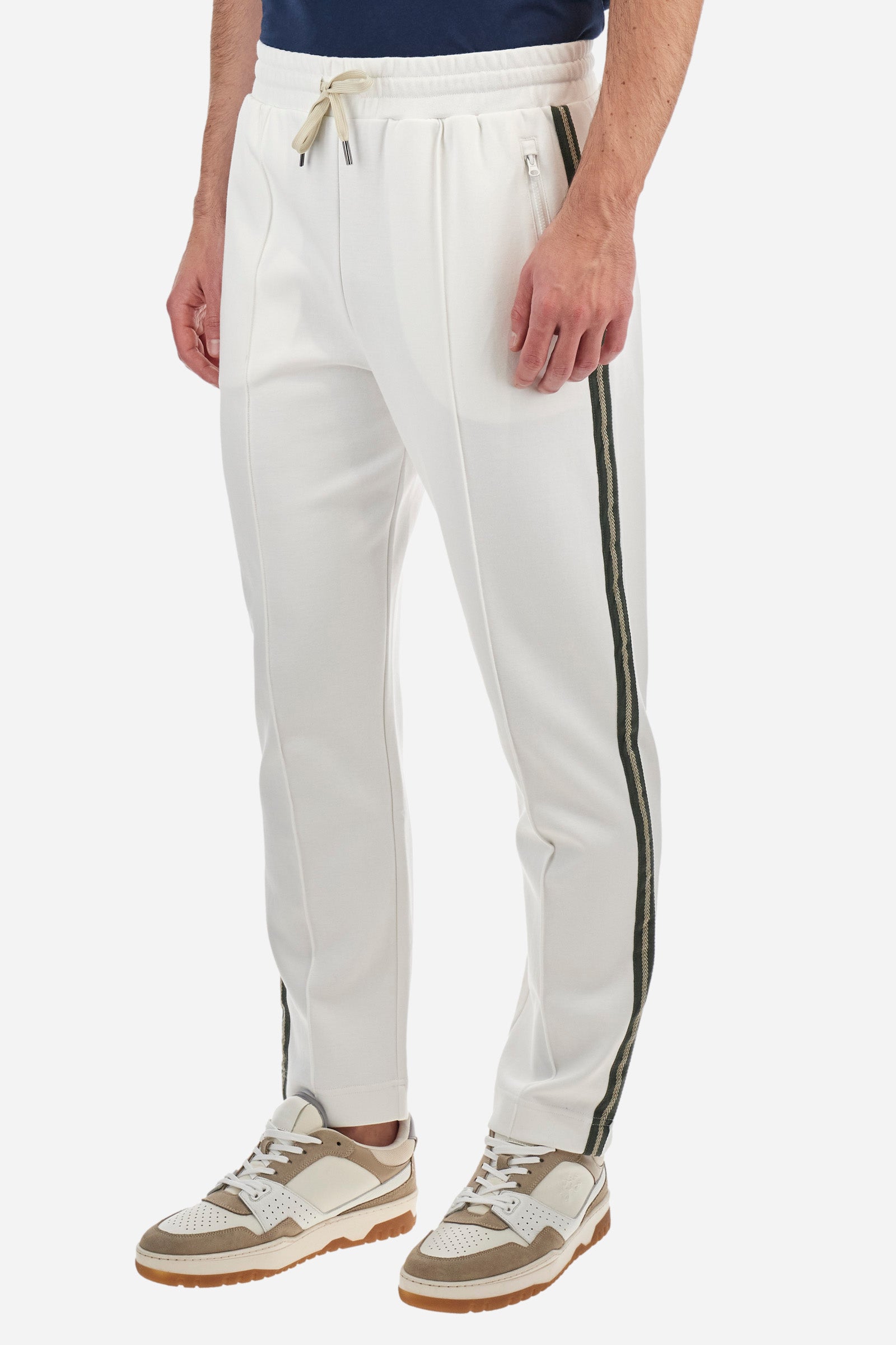 Jogging bottoms in mixed cotton with a regular fit - Art