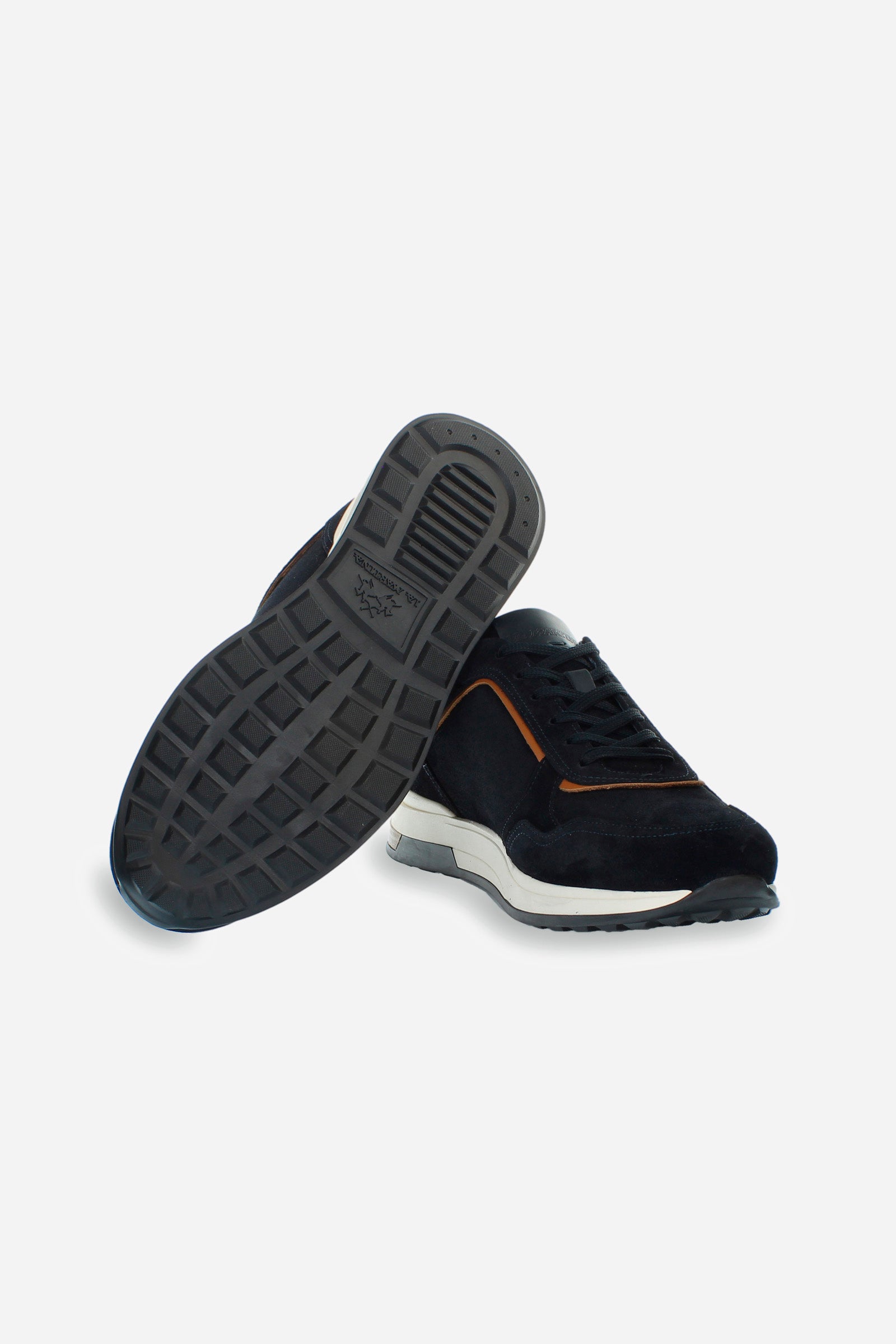 Men's leather and suede trainer - "Route 40"