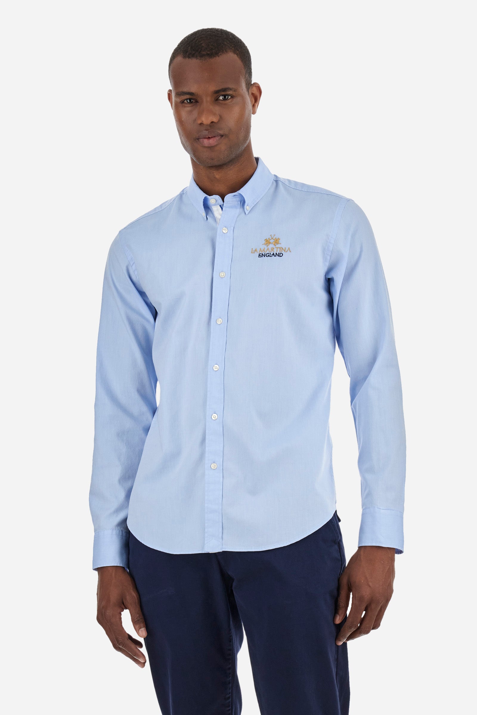 Regular fit stretch cotton shirt - Zackarey