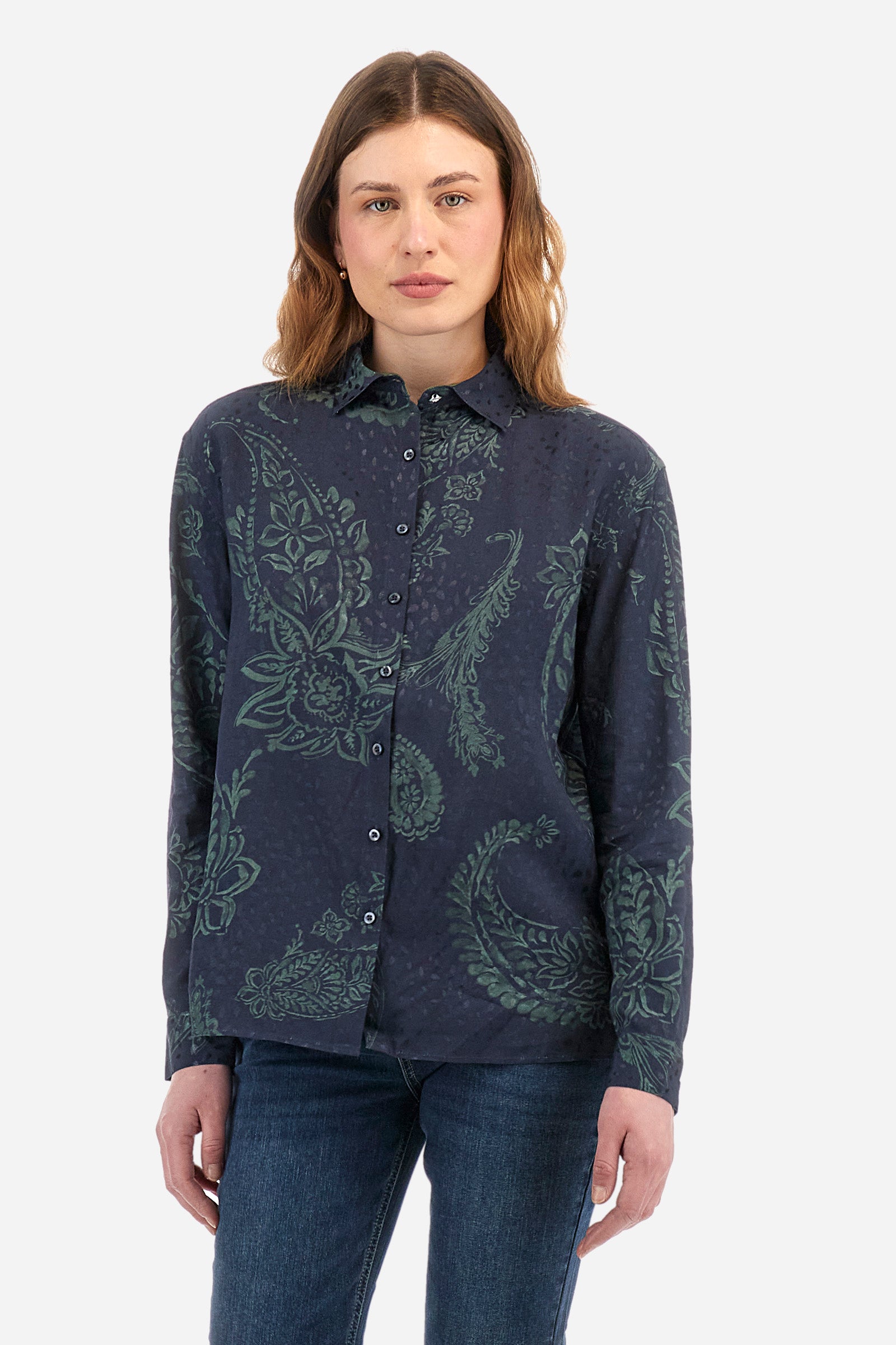 Regular fit viscose shirt - Zoie