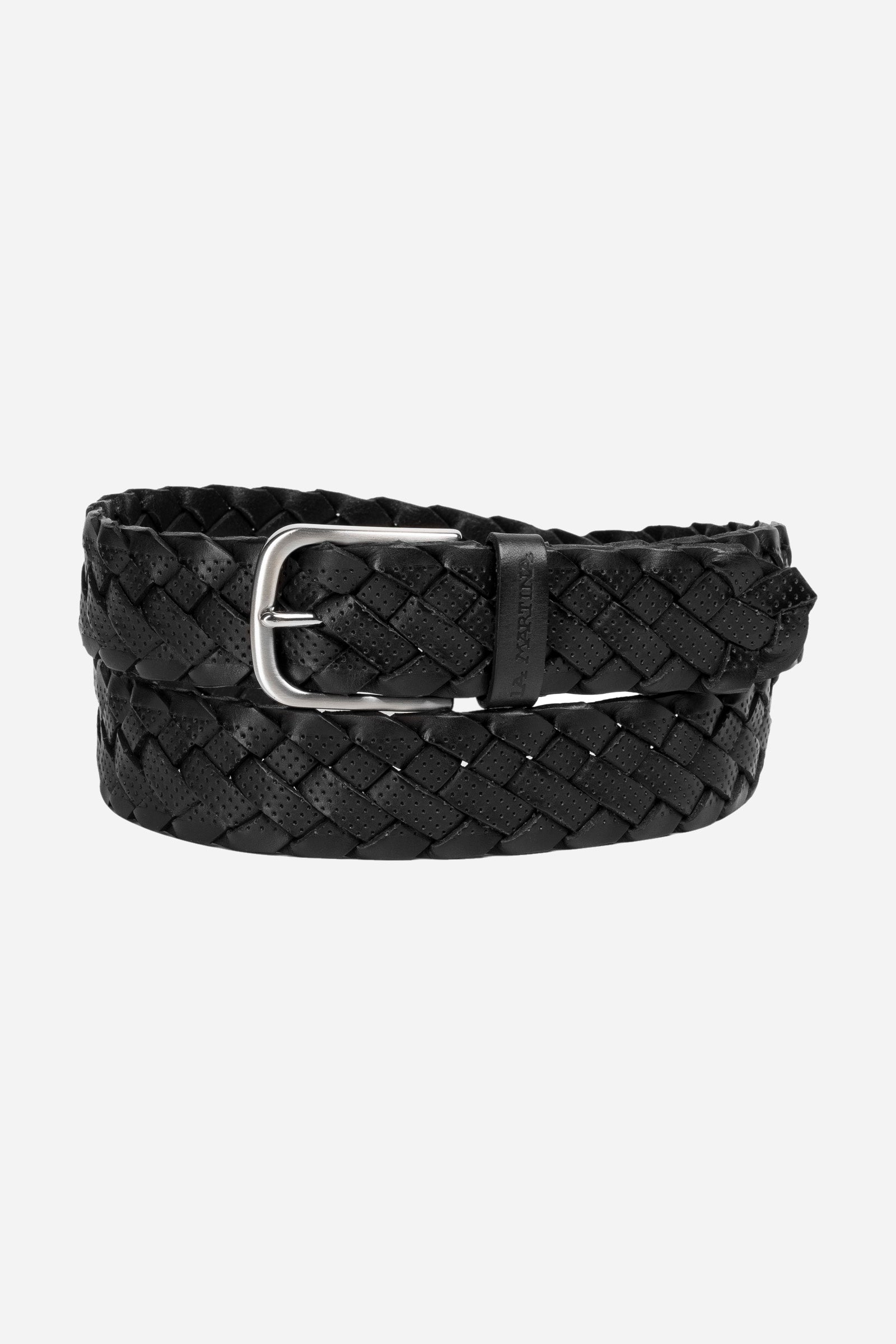 Men's belt in woven leather