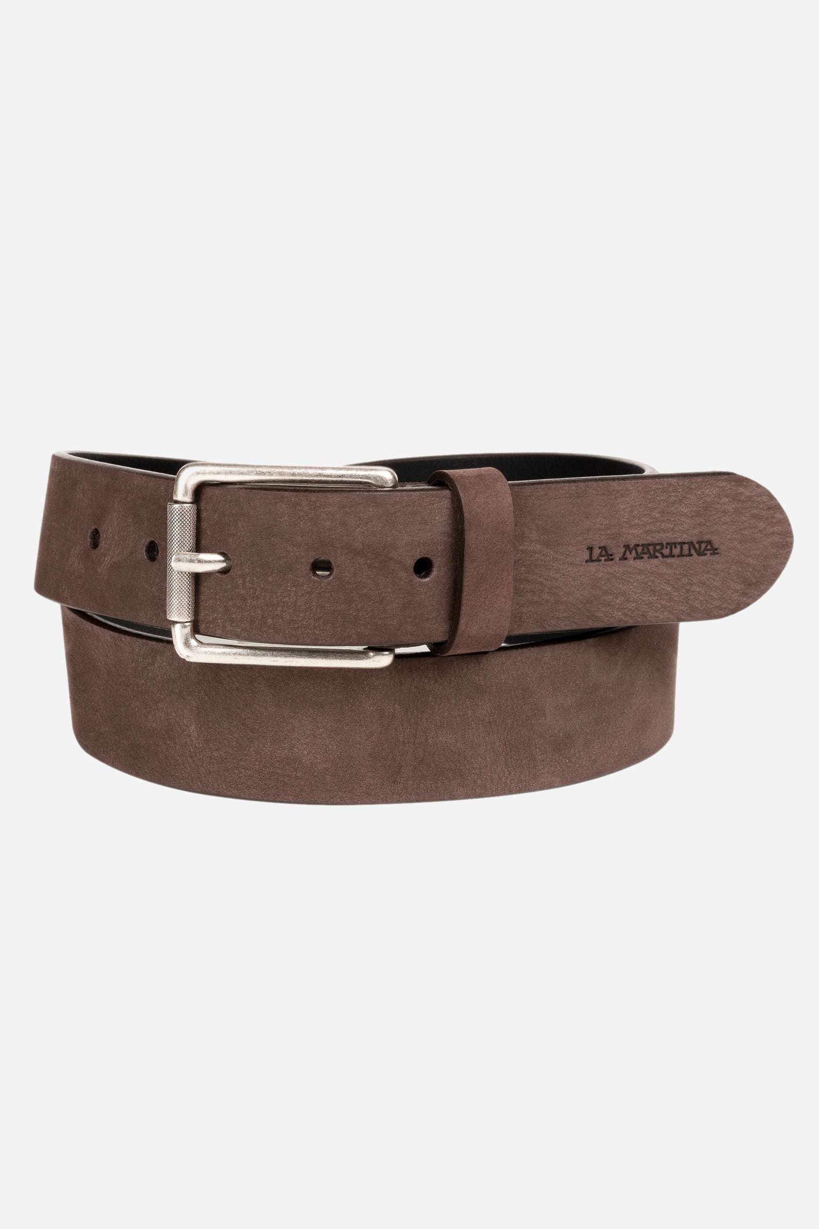 Men's nubuck leather belt