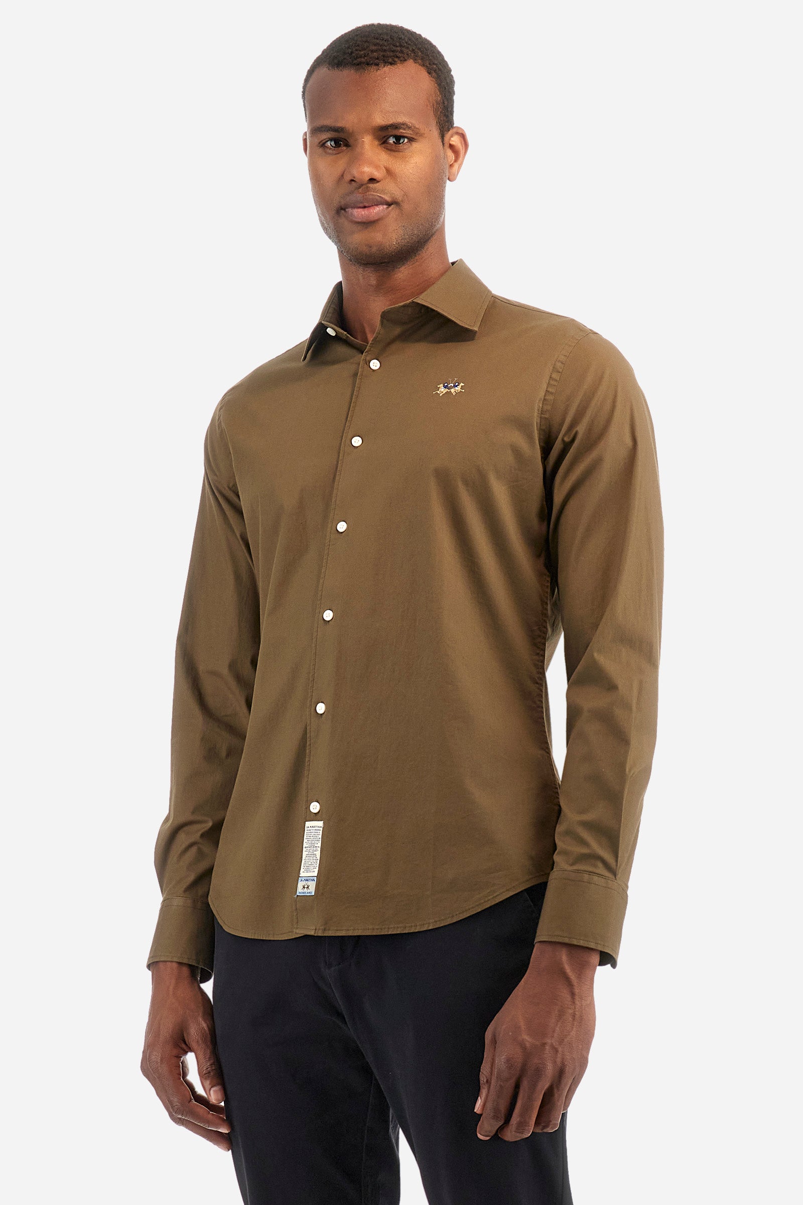 Slim fit stretch cotton shirt - Garrik