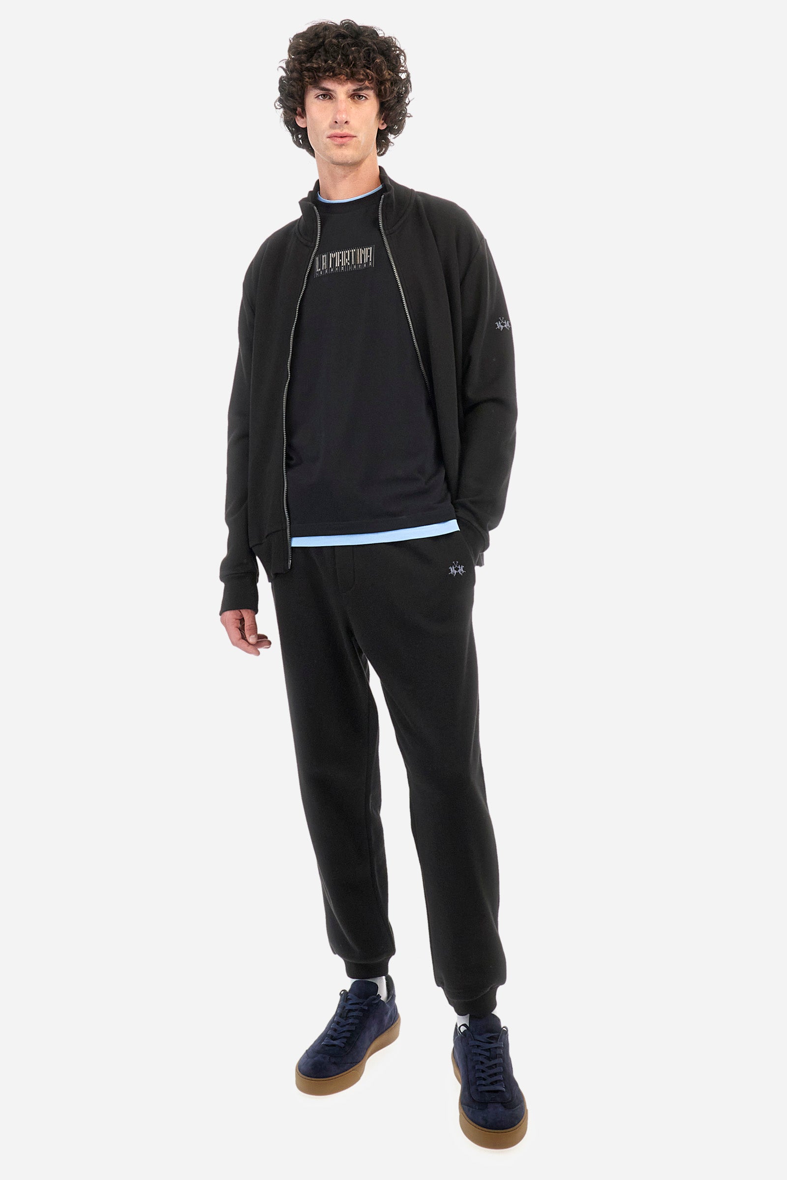 Regular fit cotton jogging bottoms - Zakai