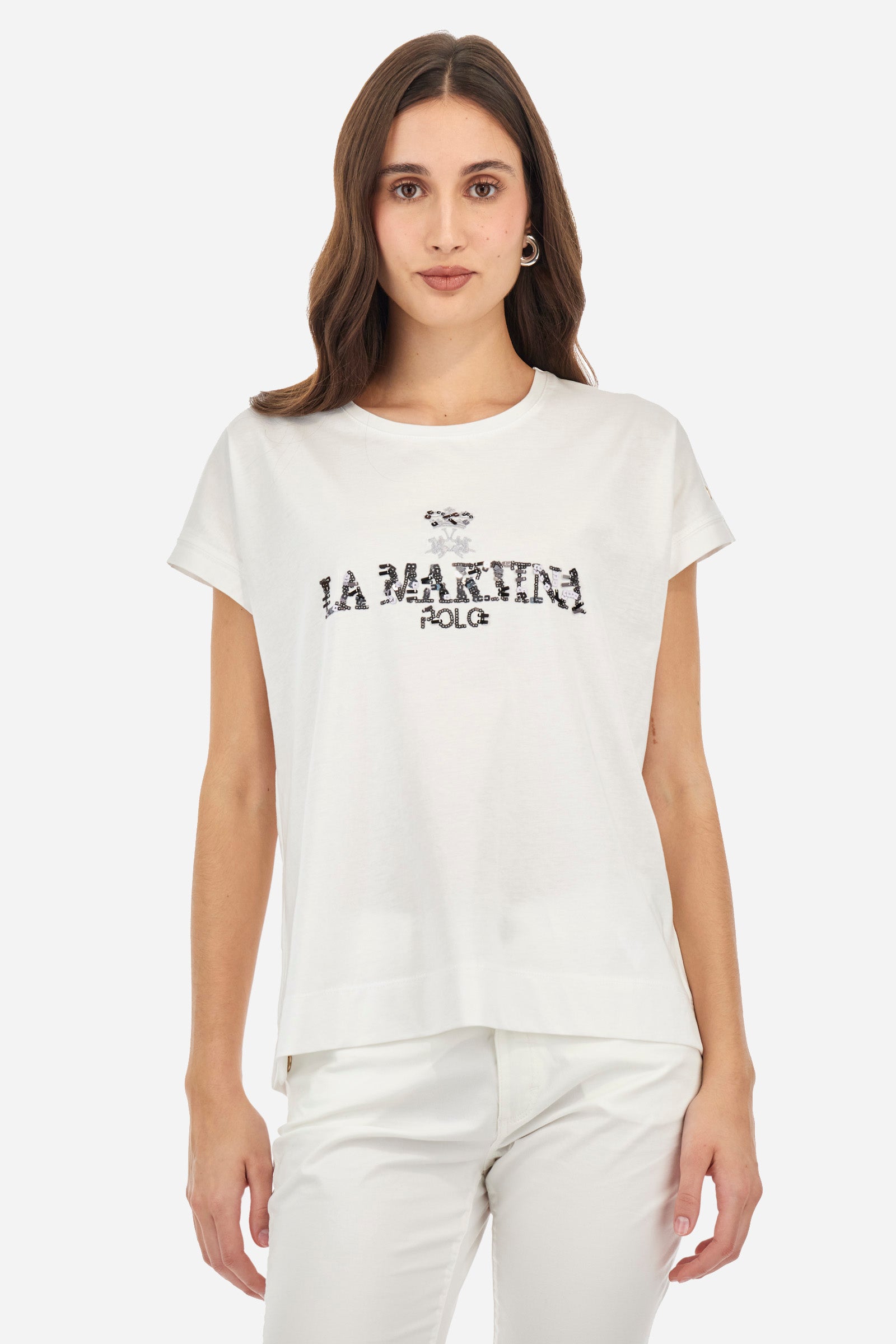 T-shirt in jersey cotton in regular fit - Adelina