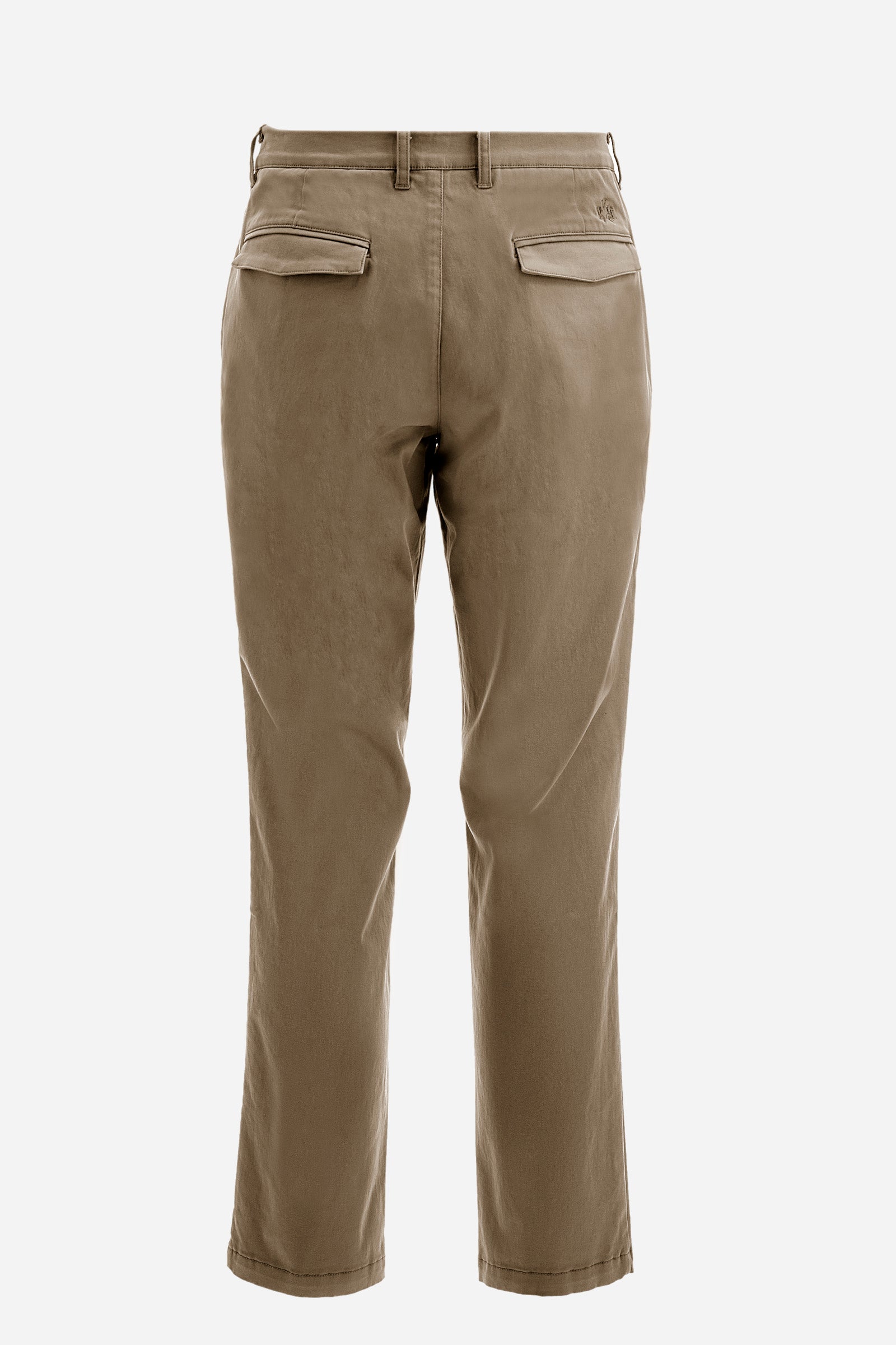 Regular fit stretch cotton chinos - Zenovio