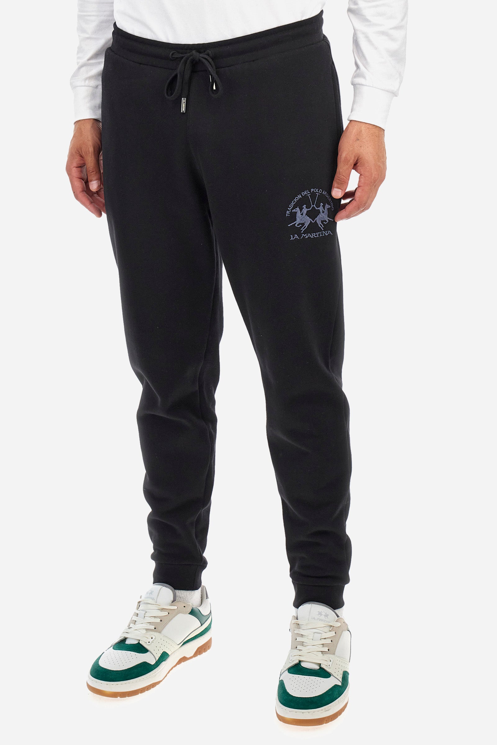 Regular fit cotton jogging bottoms - Zaheer