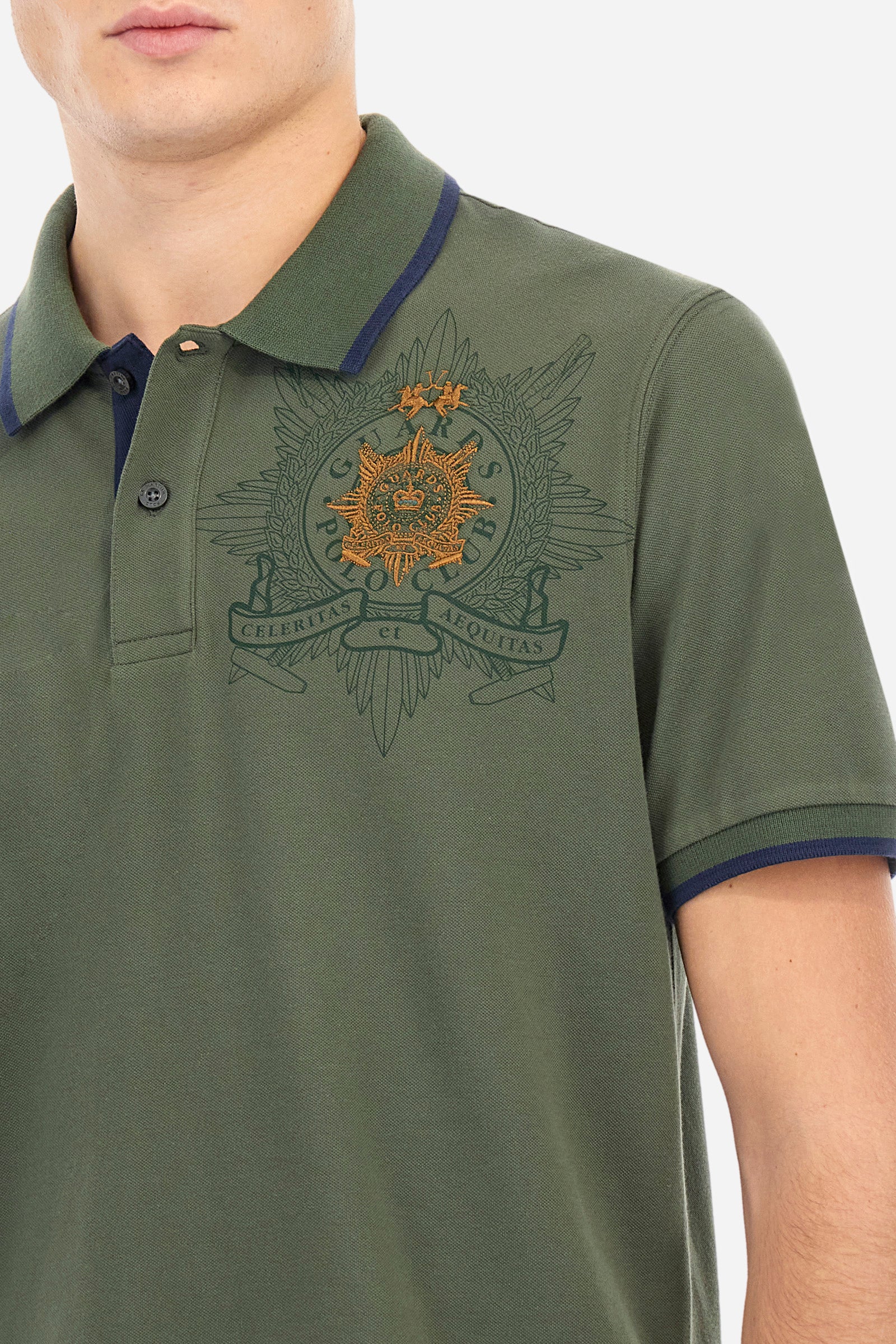 Guards polo shirt in piqué cotton in regular fit - Anfione