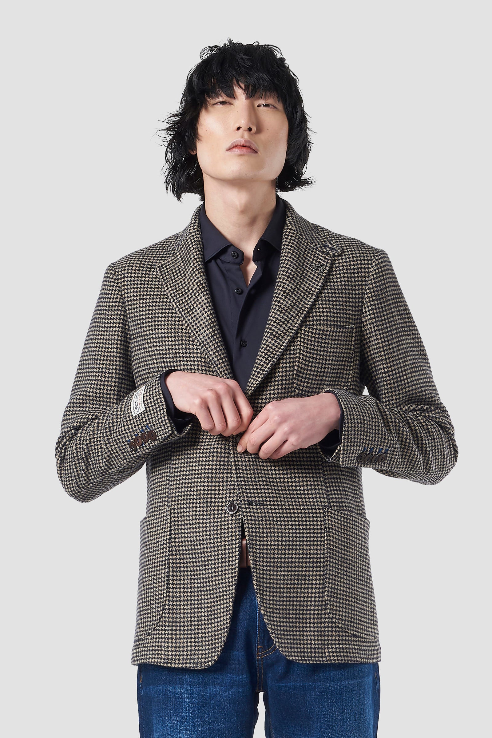 Wool-blend blazer