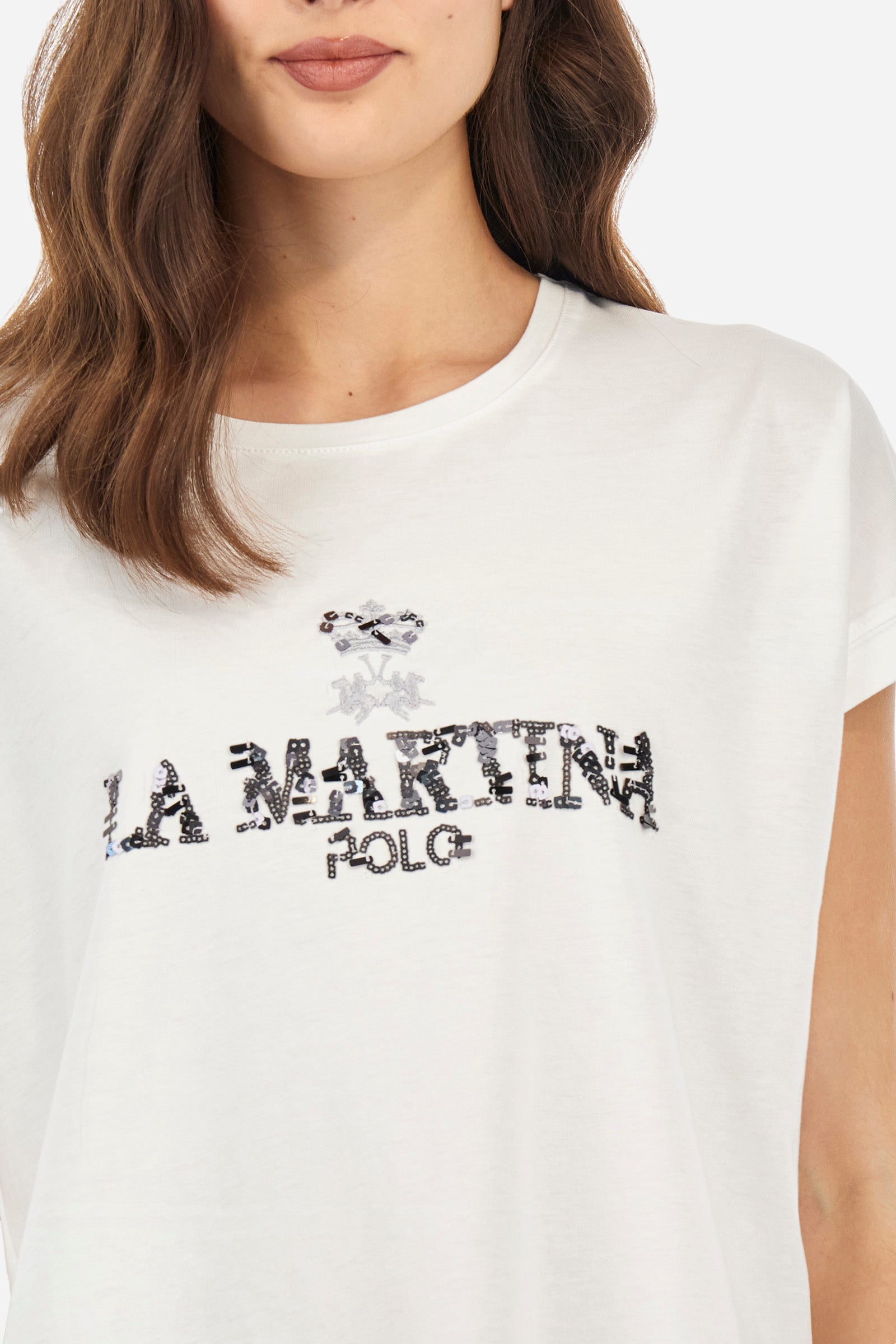 T-shirt coupe classique en coton jersey - Adelina