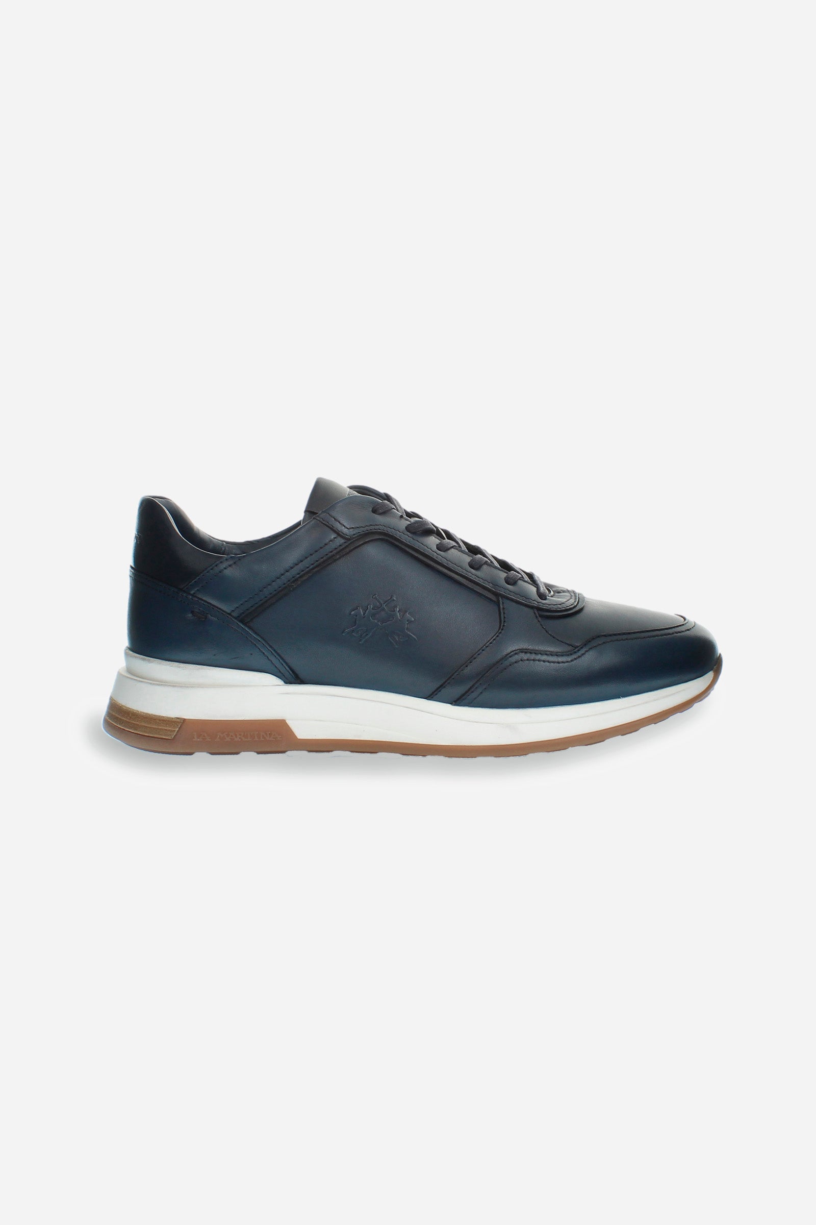 Men's leather and suede trainer - "Route 40"