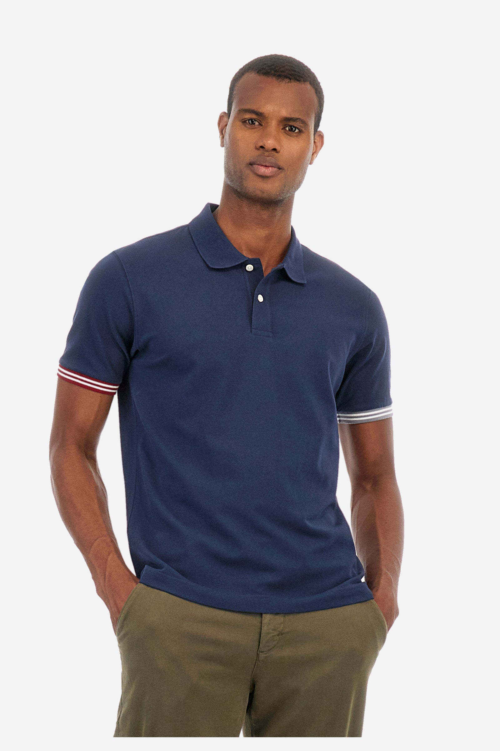 Poloshirt aus Stretch-Baumwolle, Regular Fit – Zaccary