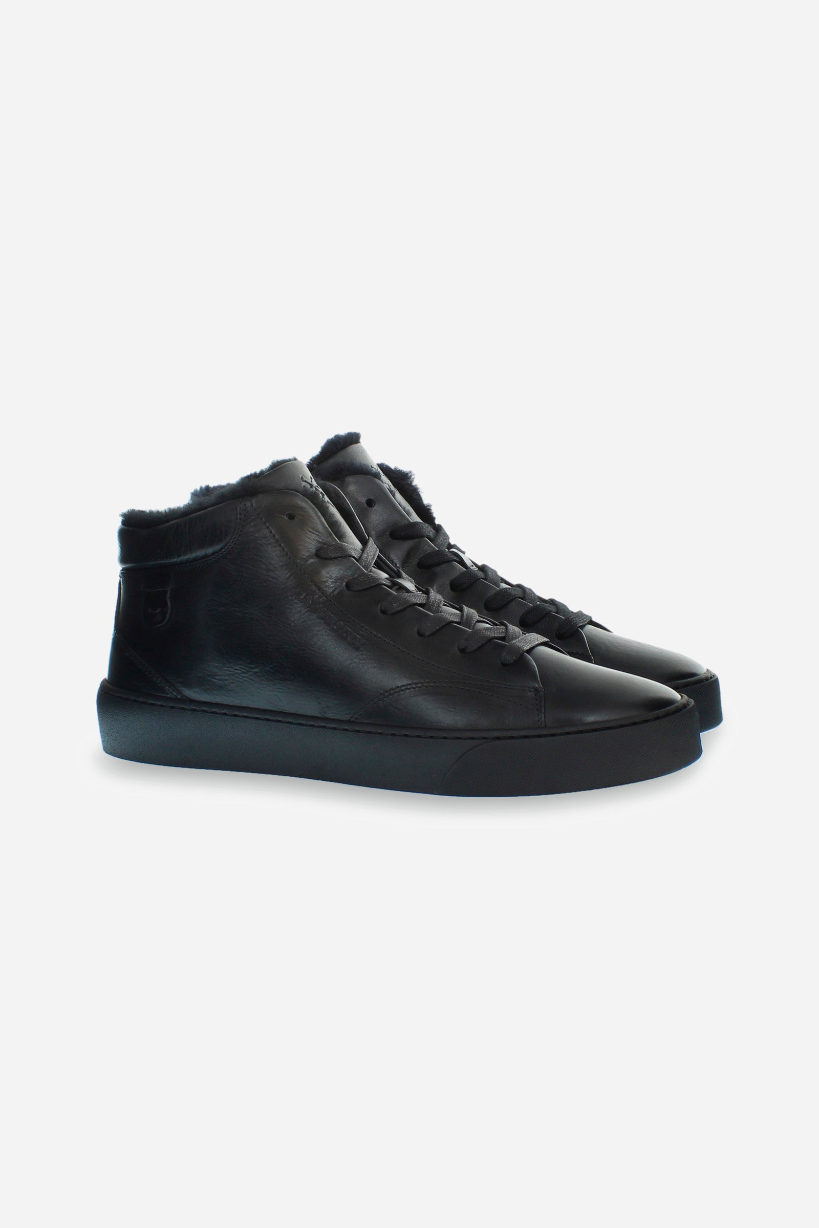 Men's trainer in leather