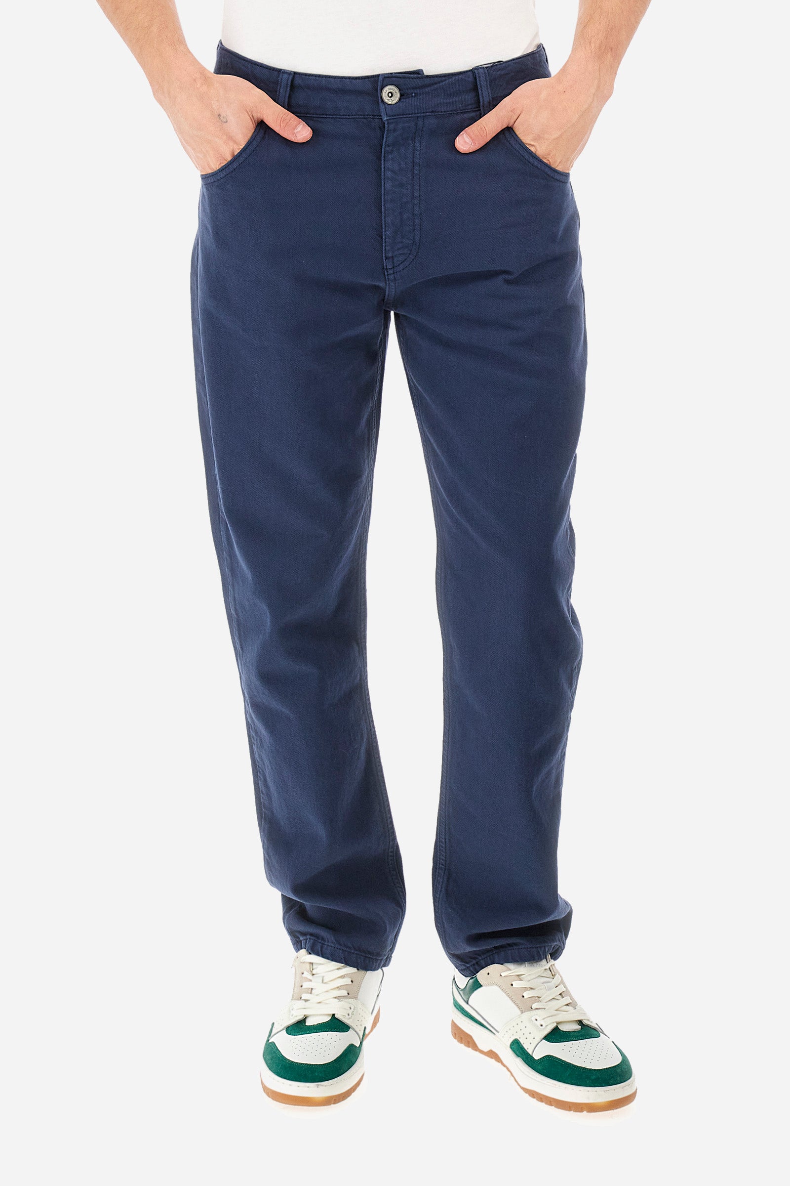 Regular-fit 5-pocket trousers in cotton - Yuszef