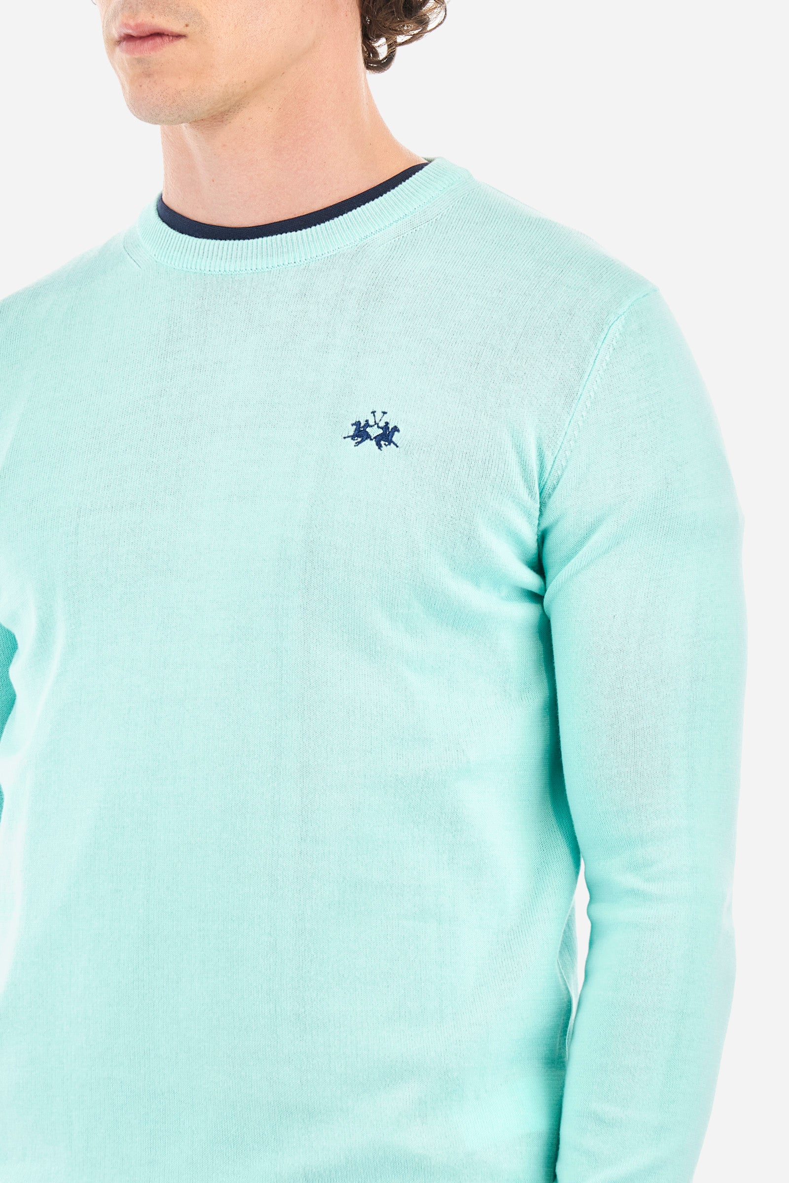 Regular-fit jumper in cotton - Yousef