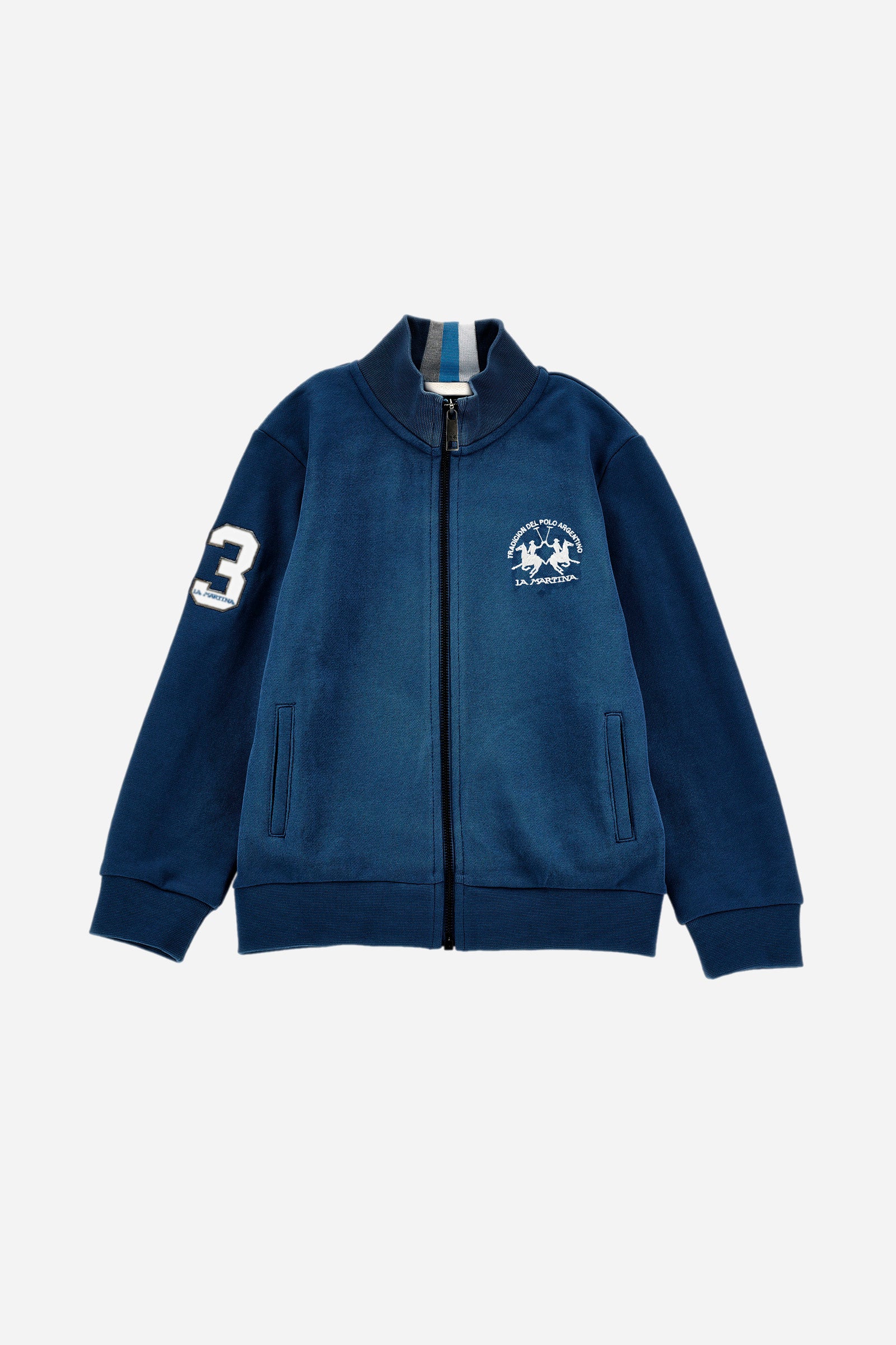 Boys' sweatshirt with full-zip fastening