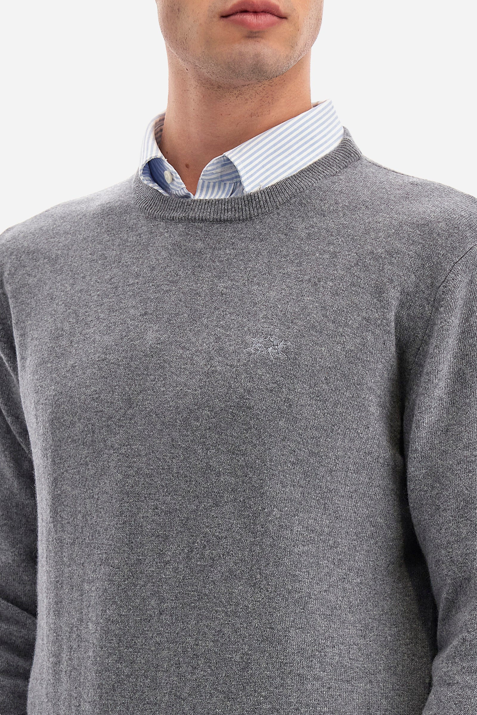 Pullover regular fit in cotone e cashmere - Wynton