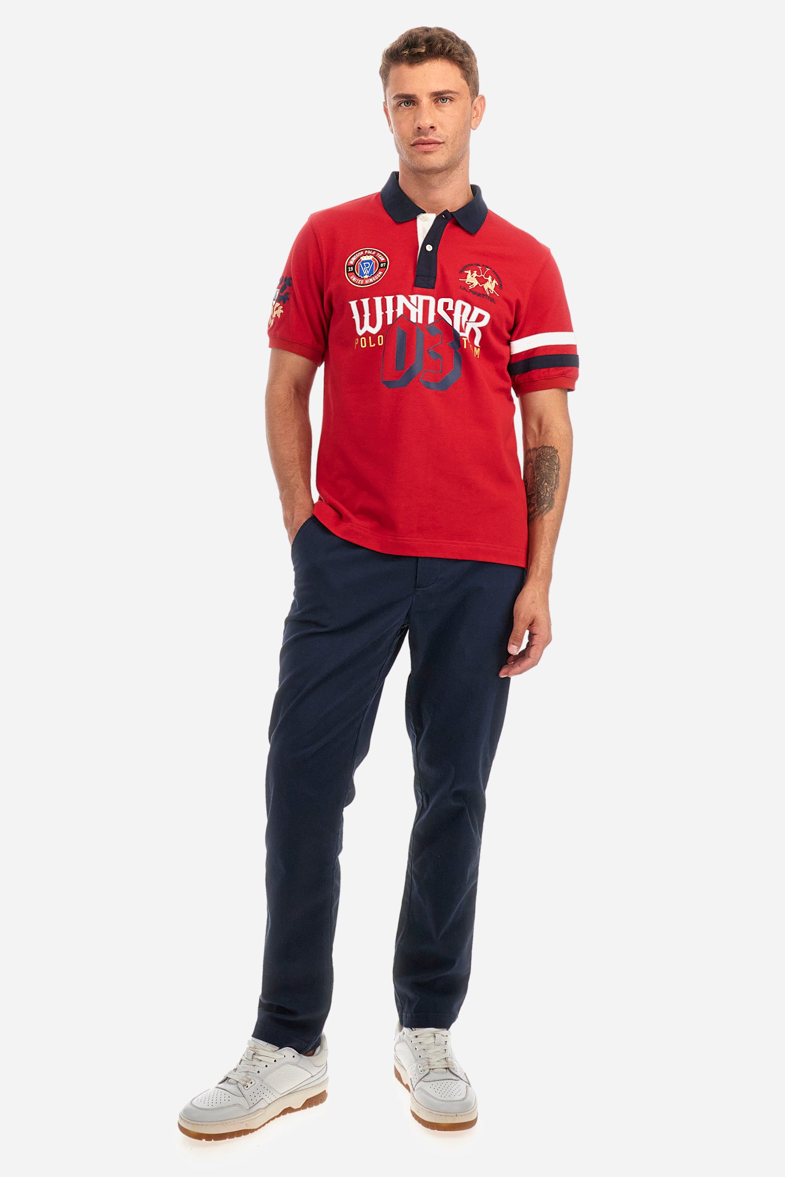 Regular-fit cotton polo shirt - Windsor Summer Capsule