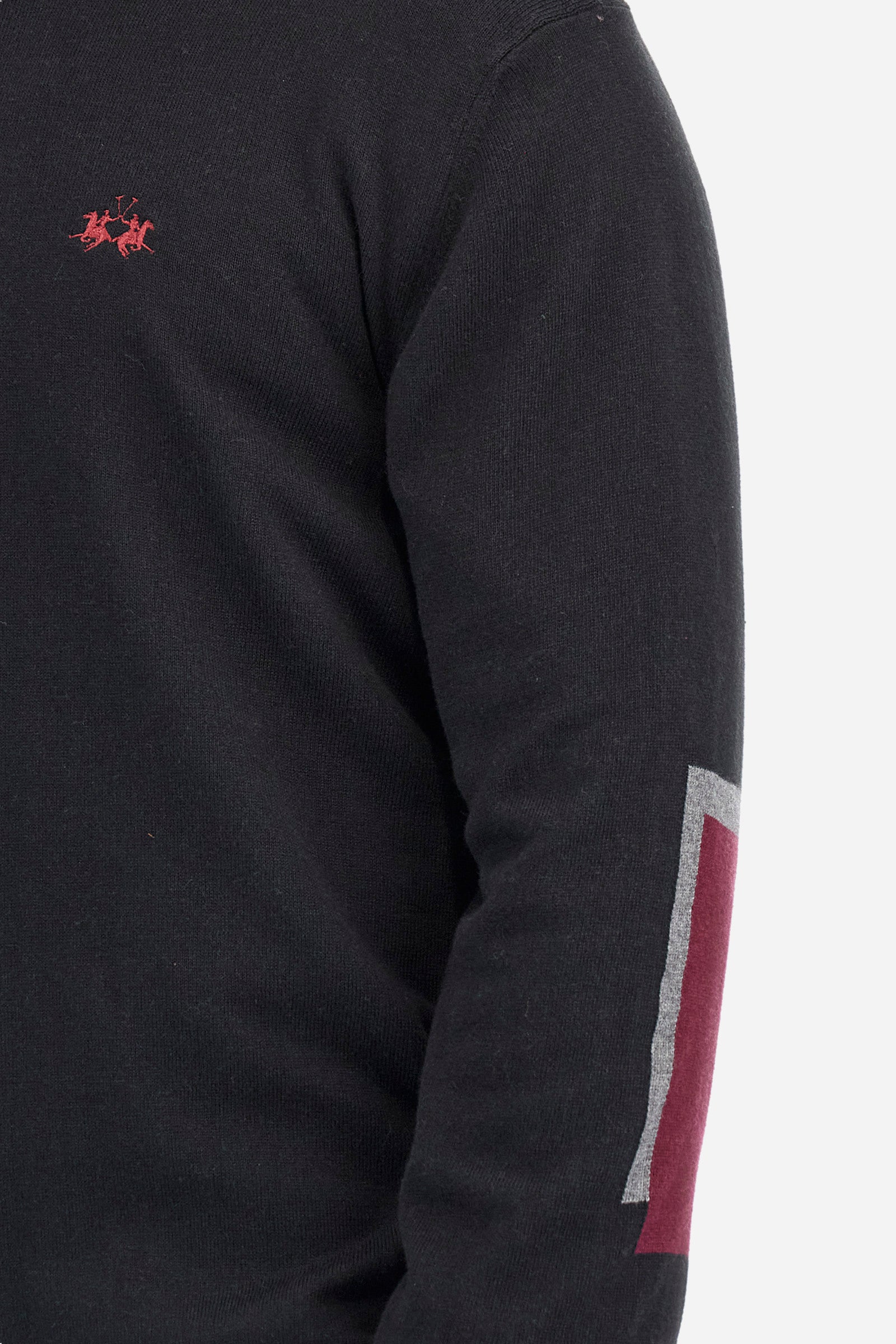 Regular fit pullover in cotton and wool - Zlatko