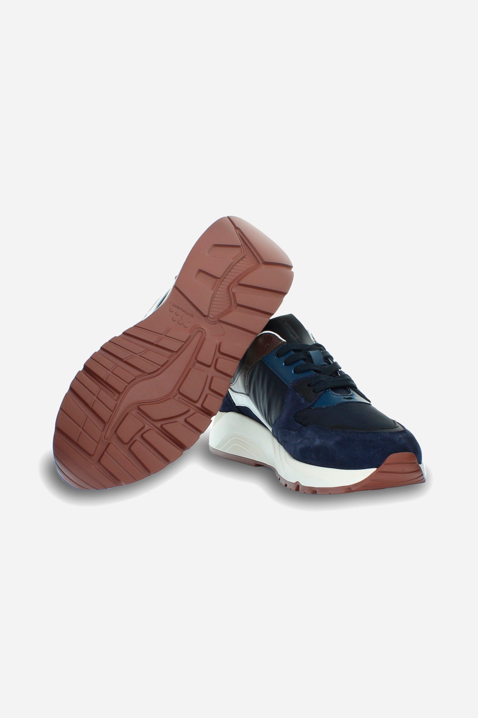 Men's multi-coloured trainer in suede - "INDIPENDENCIA 1810"