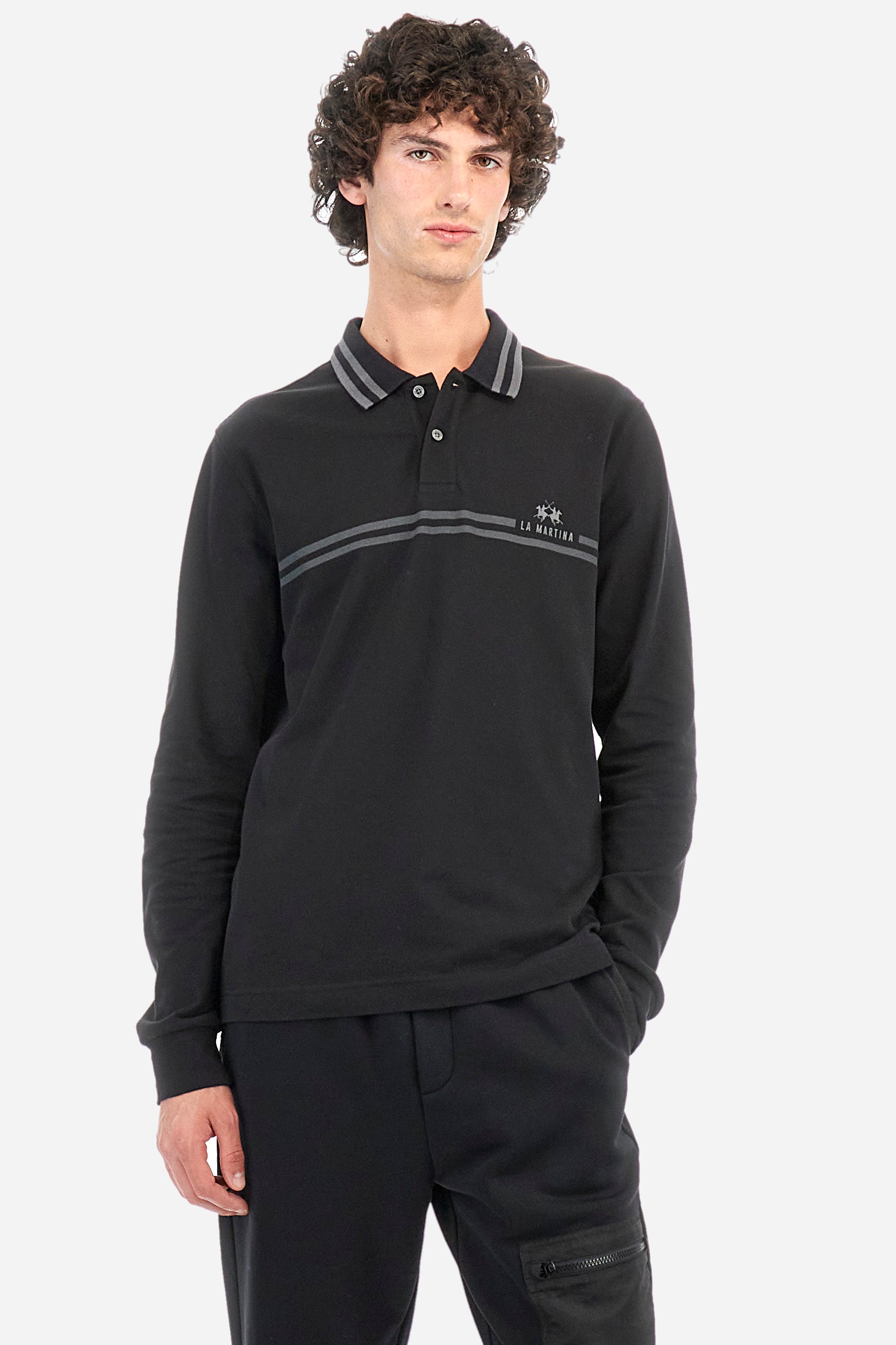 Polo regular fit in cotone elasticizzato - Zacary