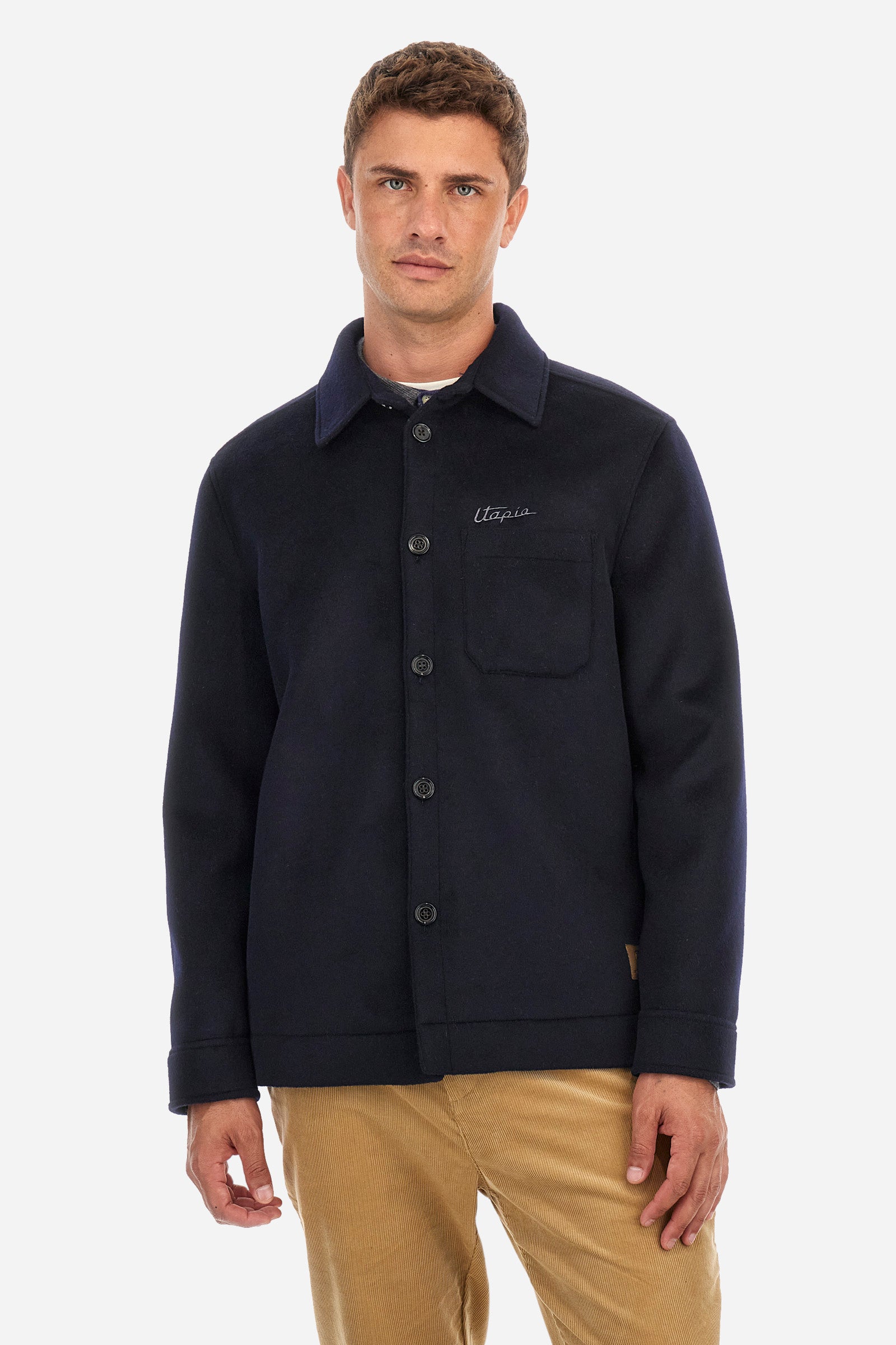 Regular-fit Pagani jacket in wool and cashmere - Zalman