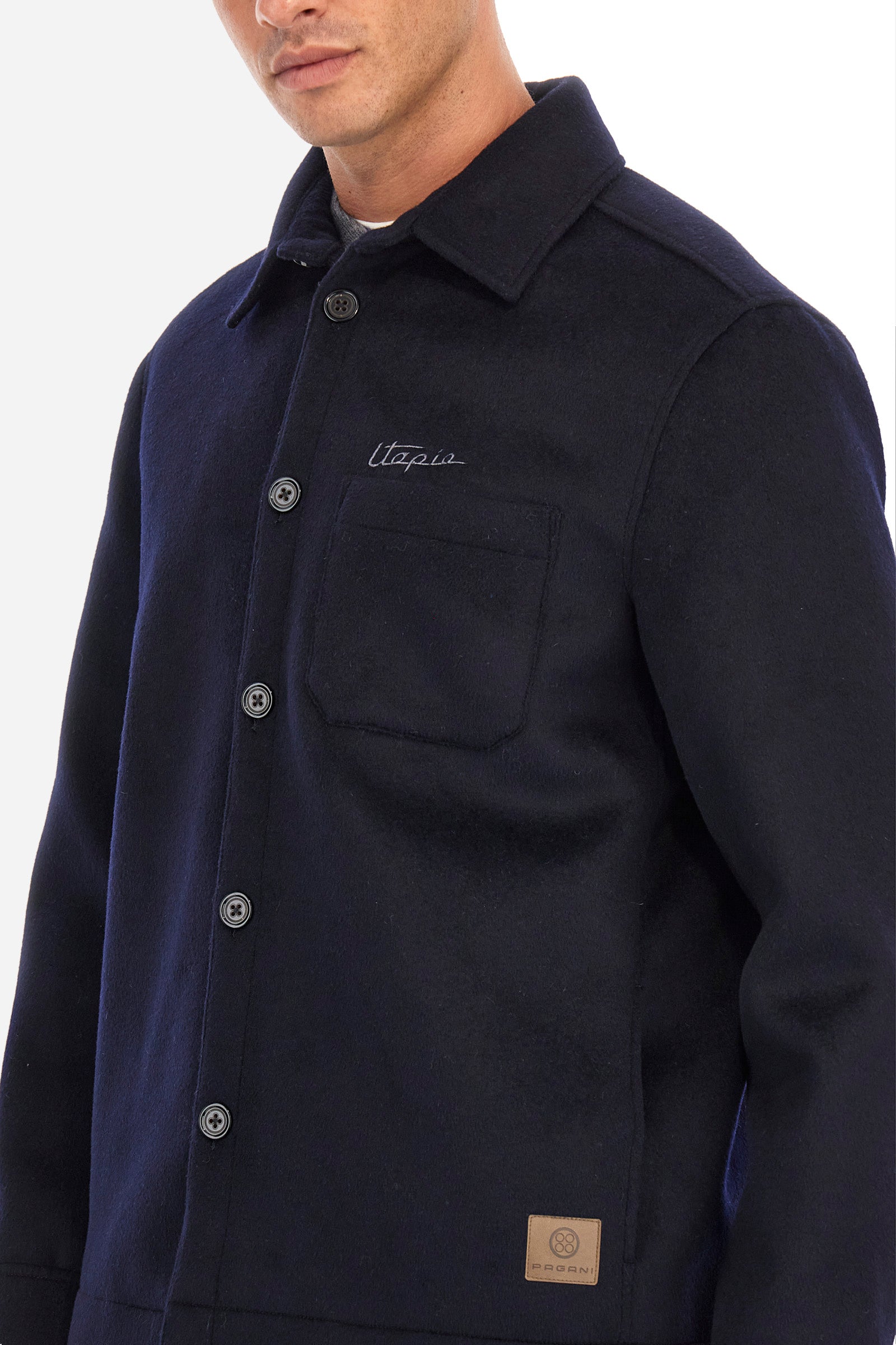 Veste Pagani coupe classique en laine et cachemire - Zalman