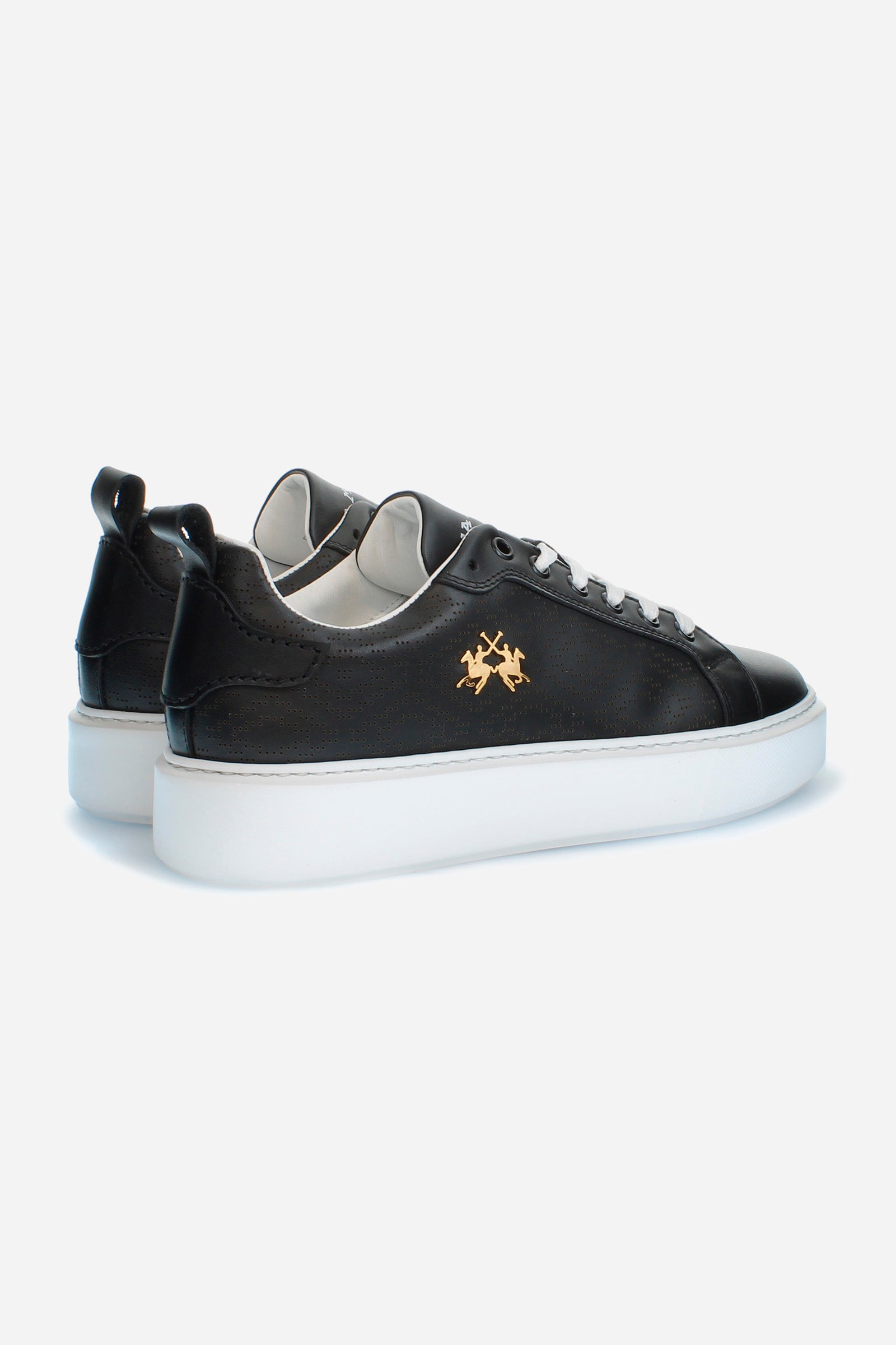 Women's trainers in perforated leather