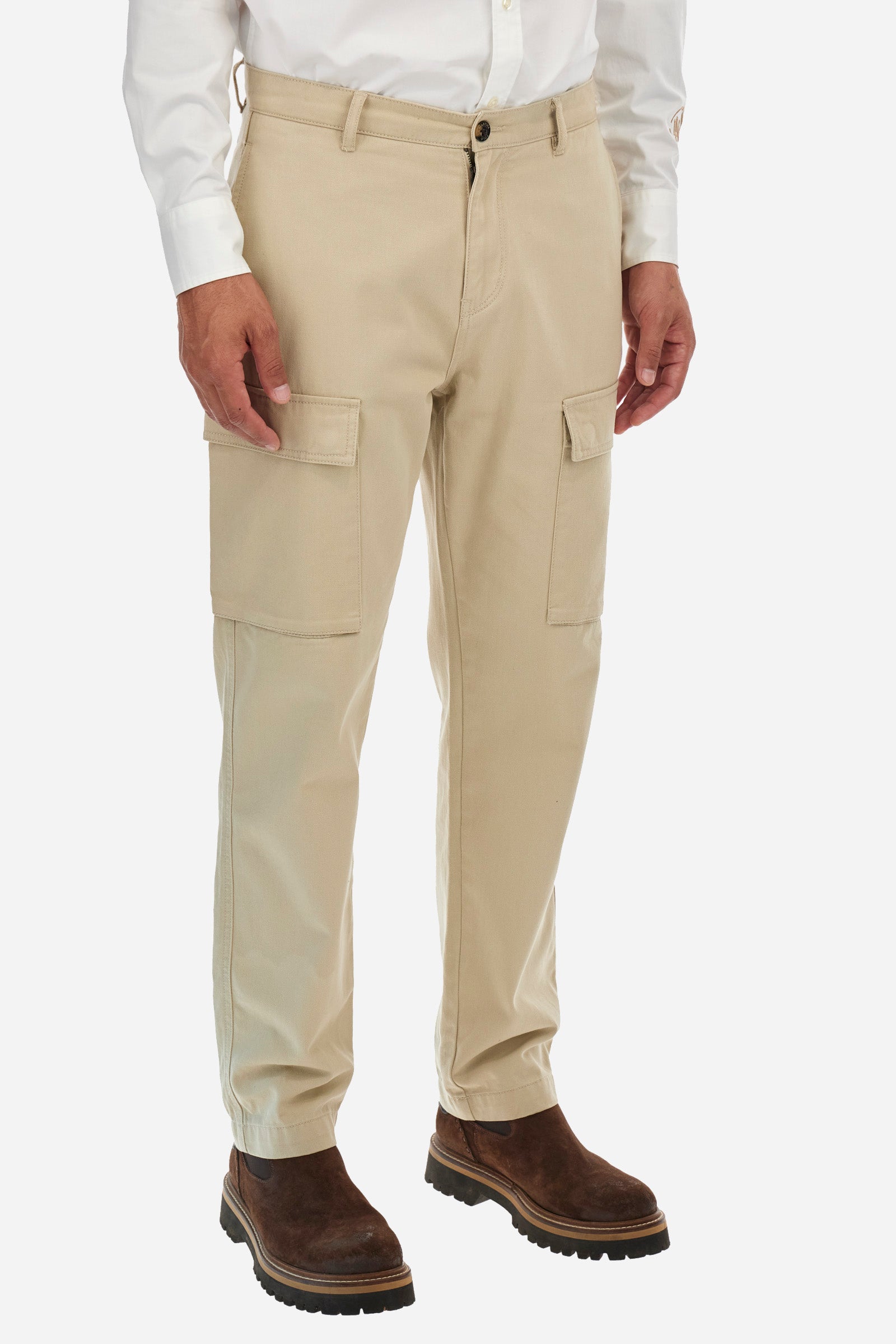 Pantalone cargo regular fit in cotone - Zetto