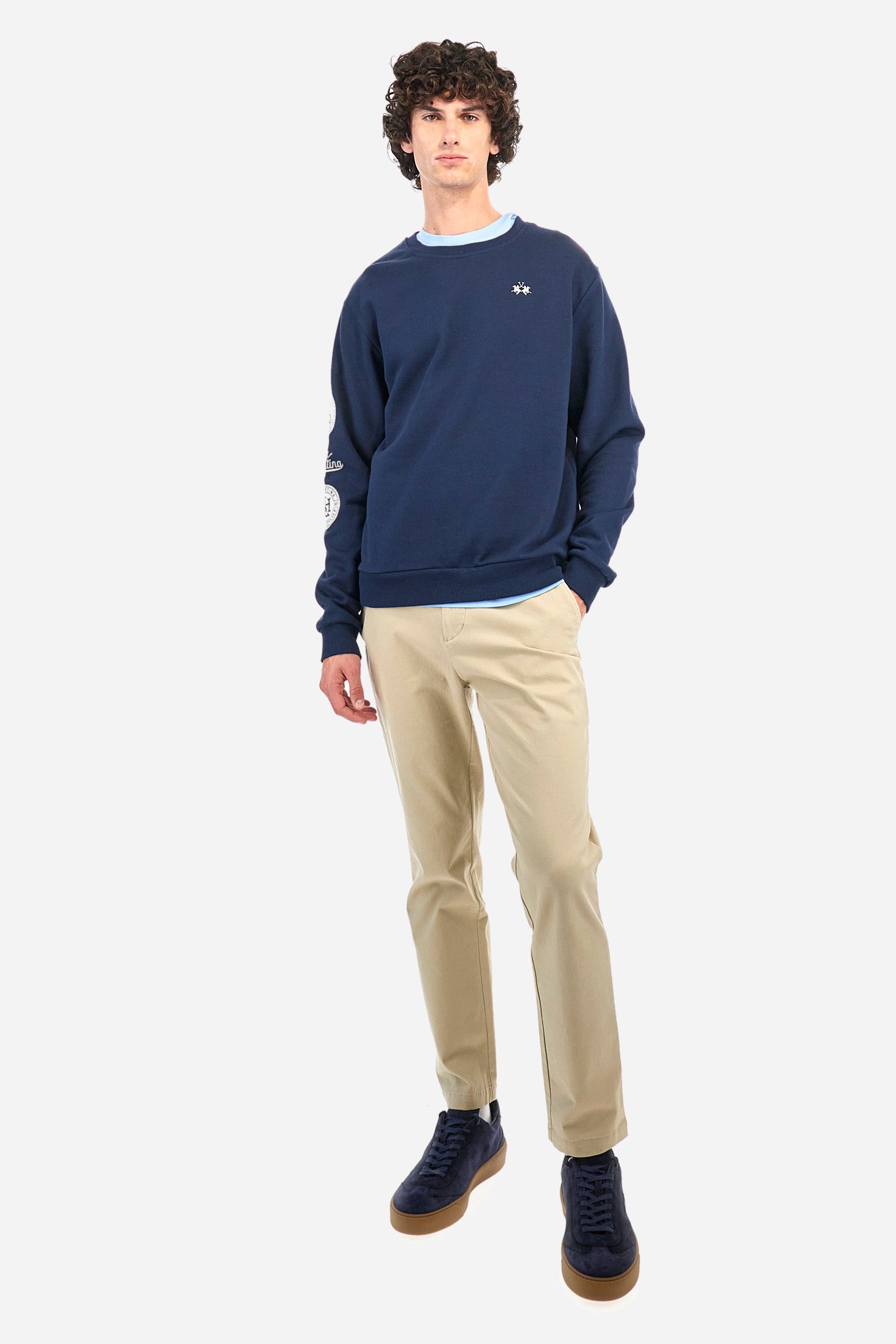 Regular fit cotton sweatshirt - Zahour