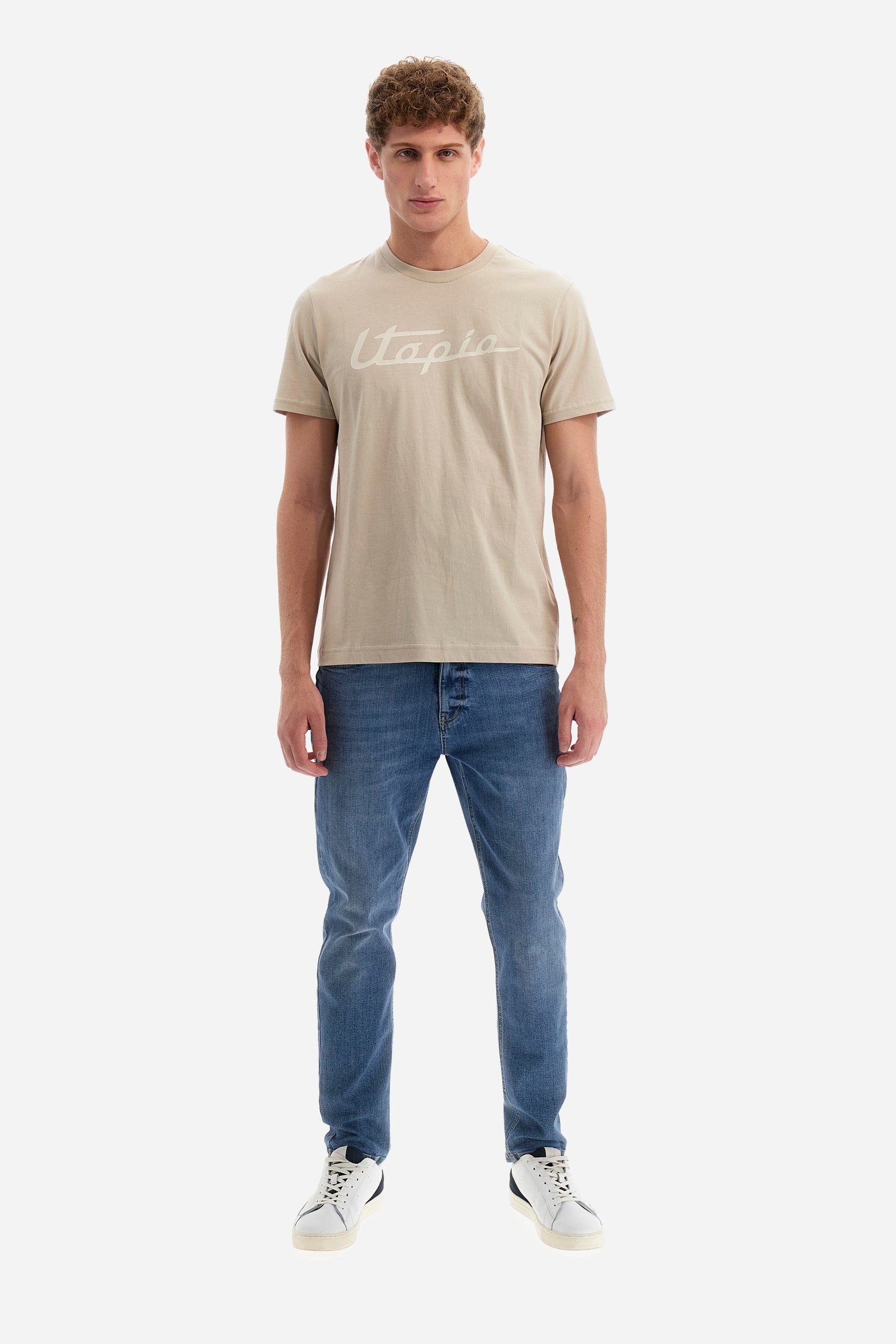 T-shirt regular fit in cotone - Yongsun