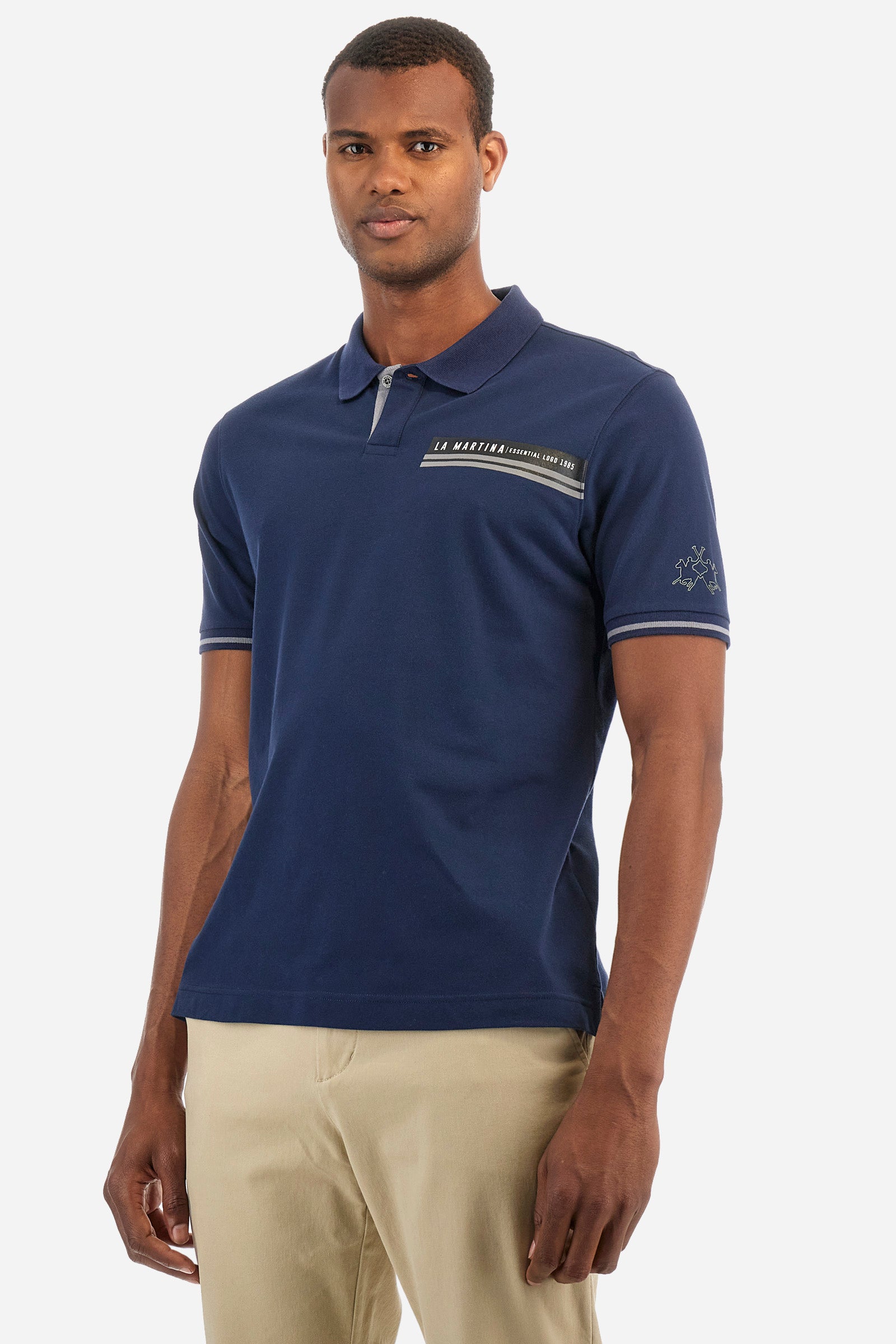 Polo regular fit in cotone elasticizzato - Zaccariah