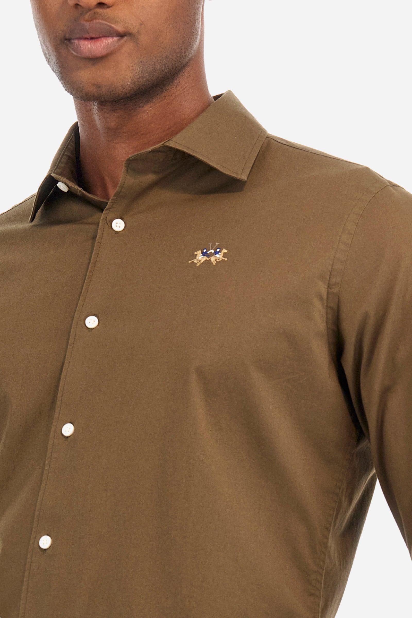 Slim fit stretch cotton shirt - Garrik