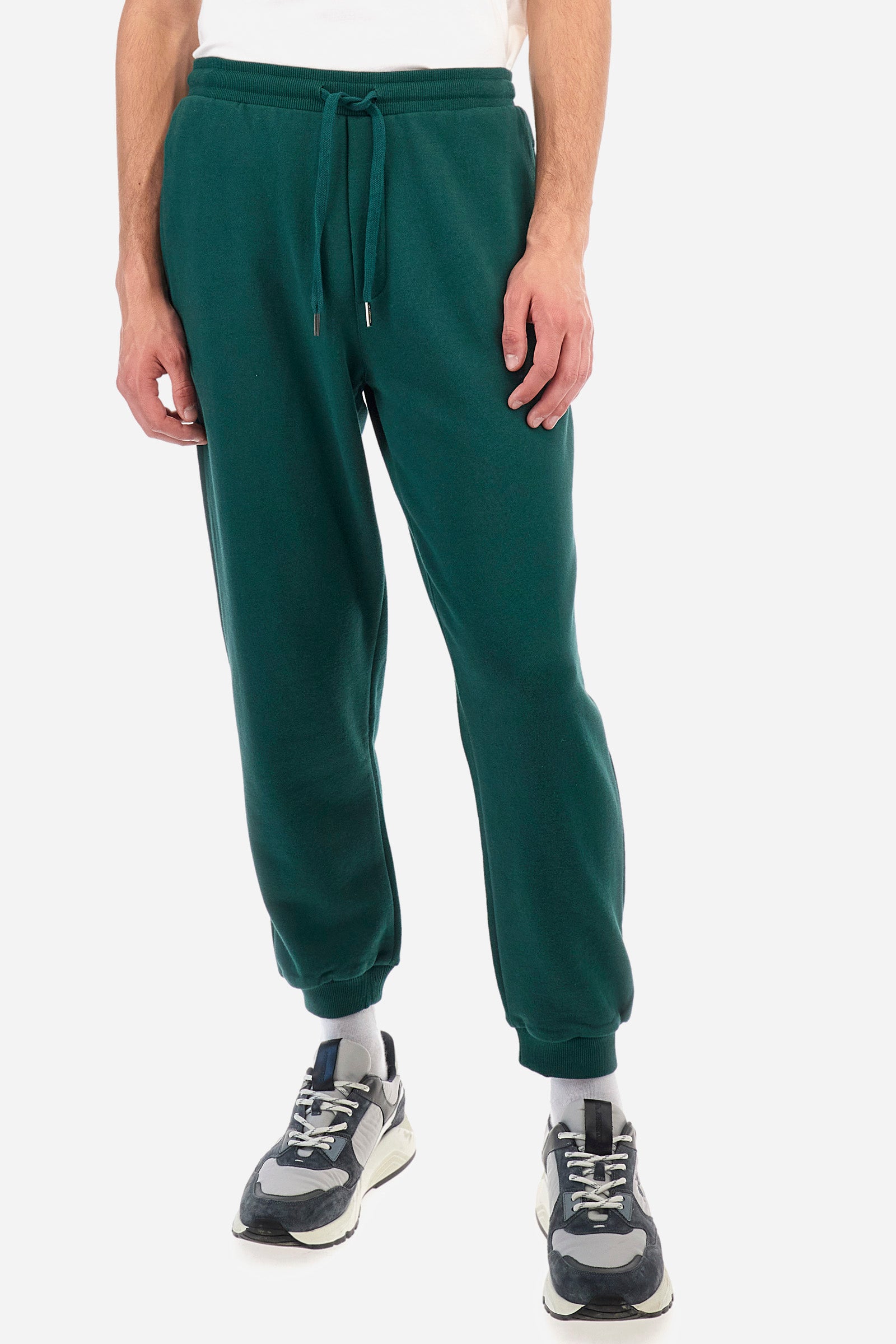 Regular fit cotton jogging bottoms - Zakai