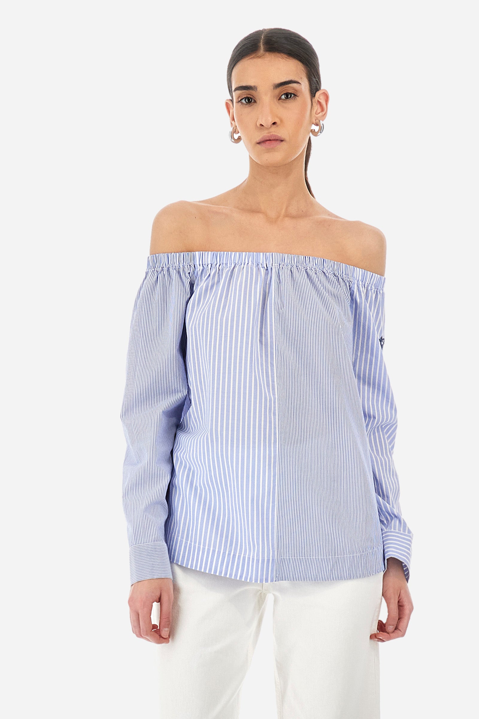 Regular-fit cotton blouse - Yasamin