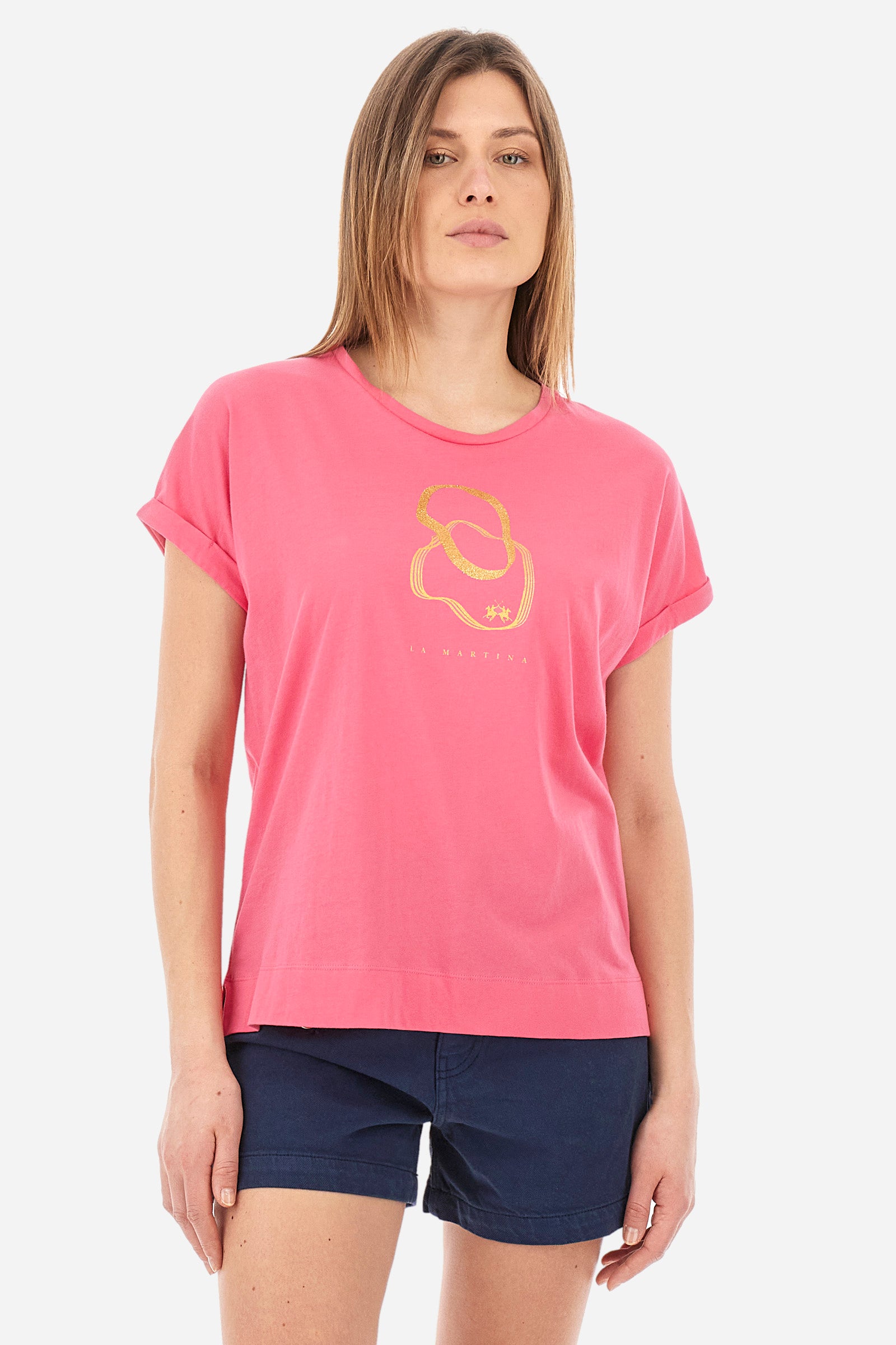 T-Shirt aus Baumwolle Regular Fit – Yemina
