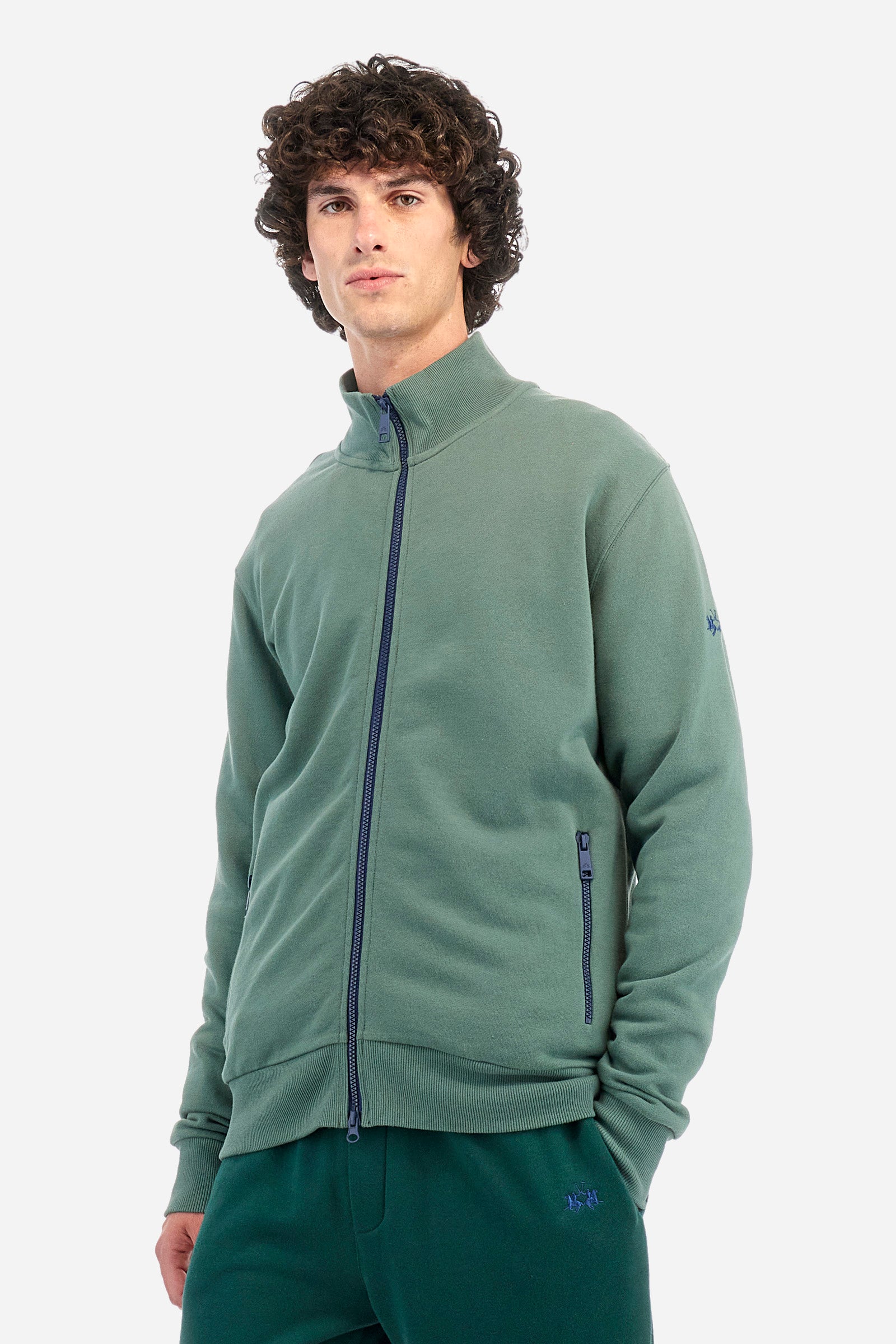 Regular fit cotton sweatshirt - Zahid