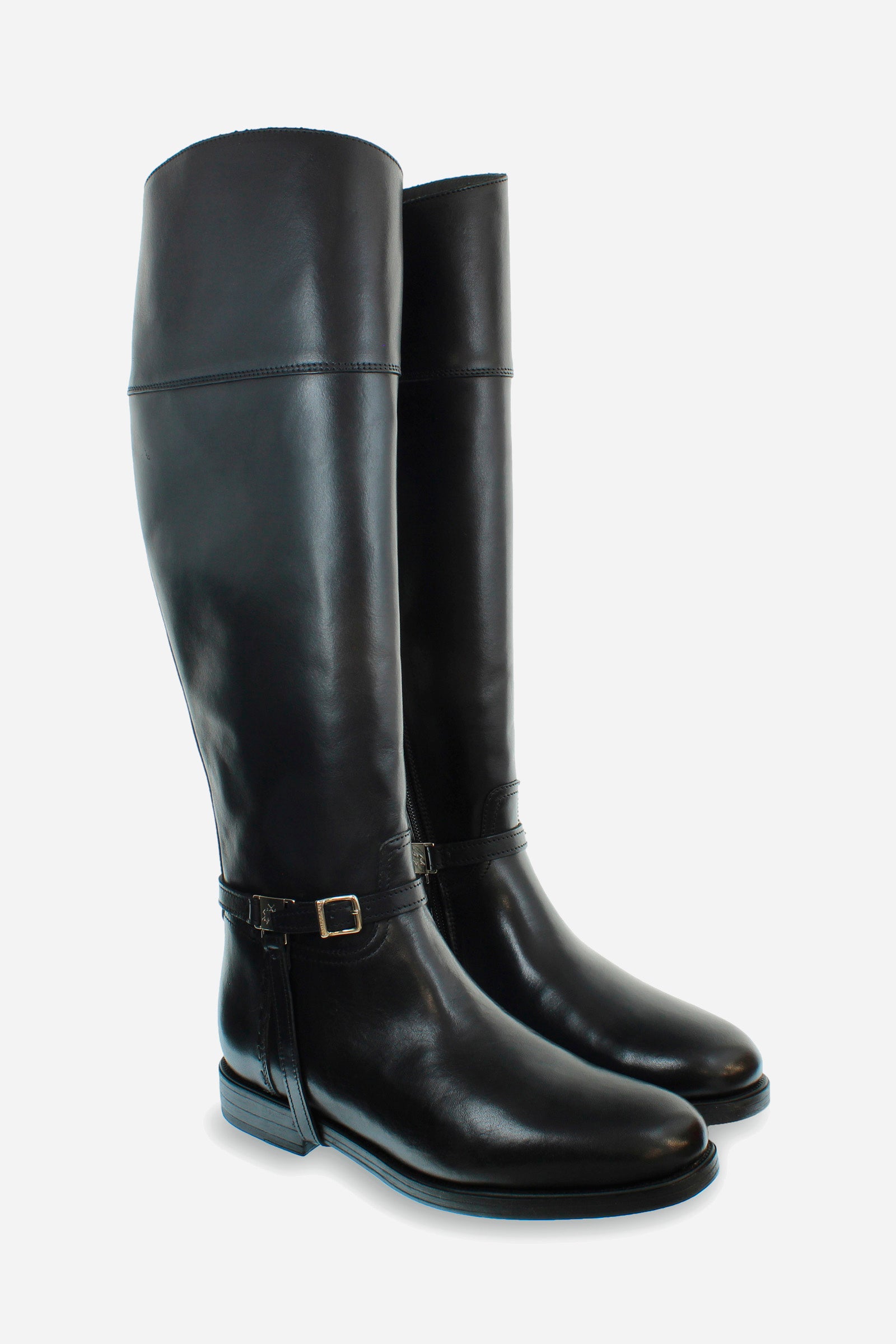 Women's two-tone leather boot