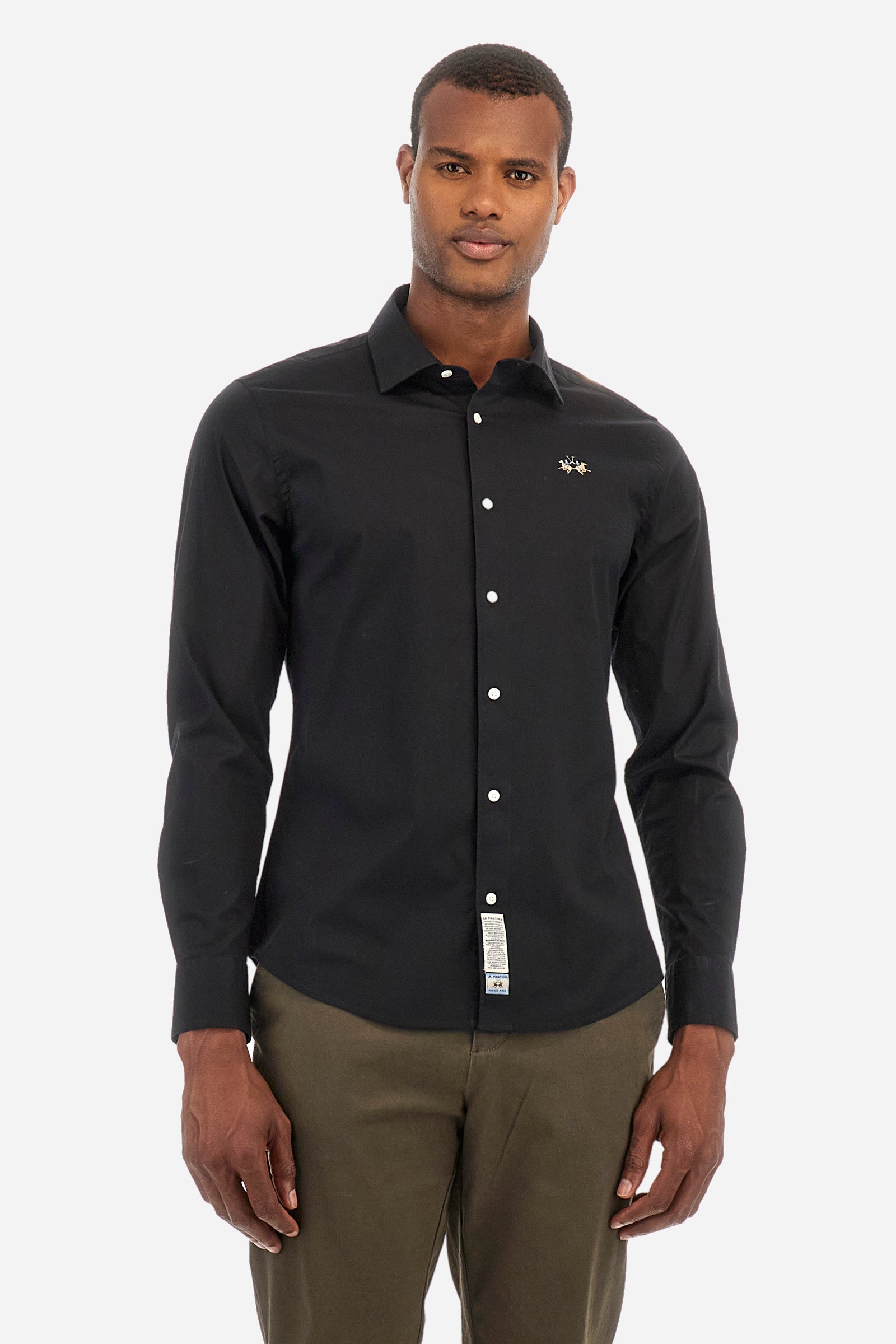 Slim fit stretch cotton shirt - Garrik