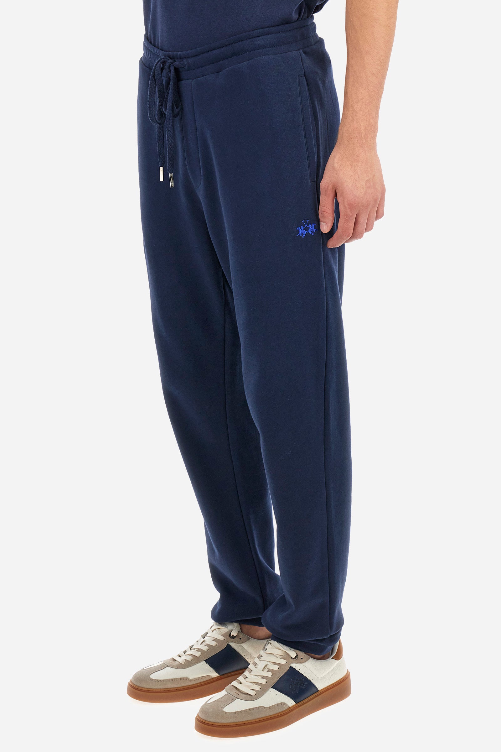 Jogging bottoms in French terry cotton in regular fit - Antoine